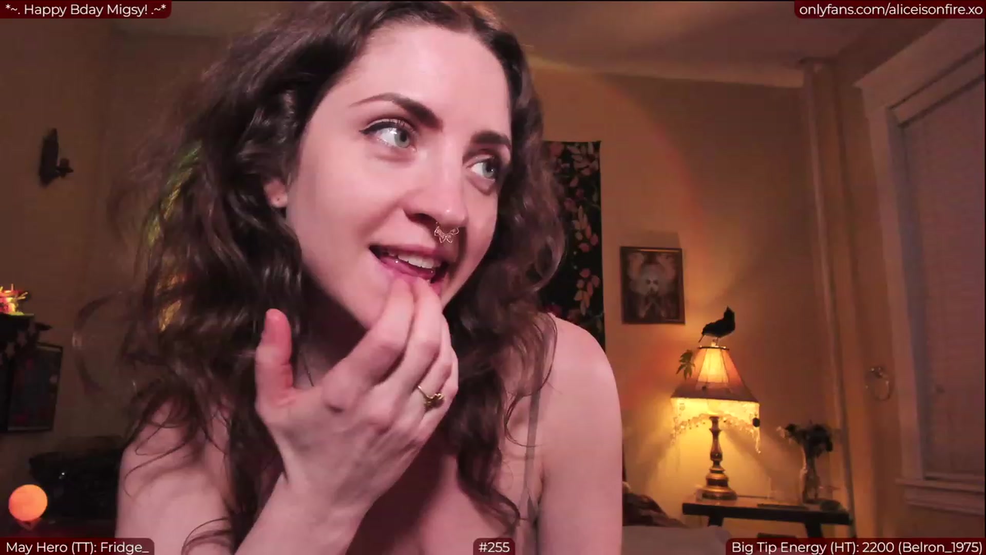 Gallery image thumbnail from aliceisonfire's myfreecams stream on, 05/23/2023, 04:35 image 20 of 20