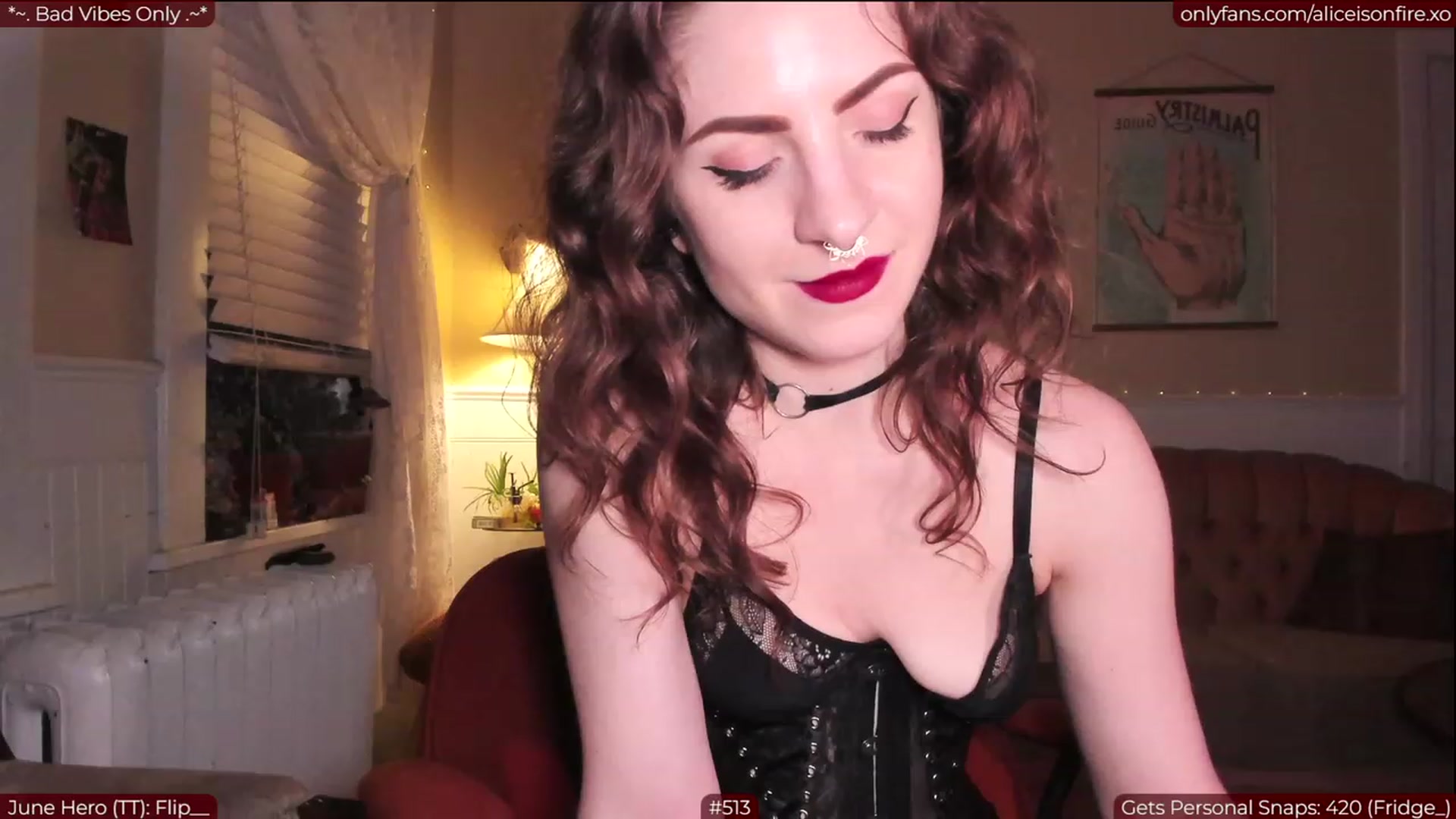 Gallery image thumbnail from aliceisonfire's myfreecams stream on, 06/02/2023, 08:29 image 14 of 20
