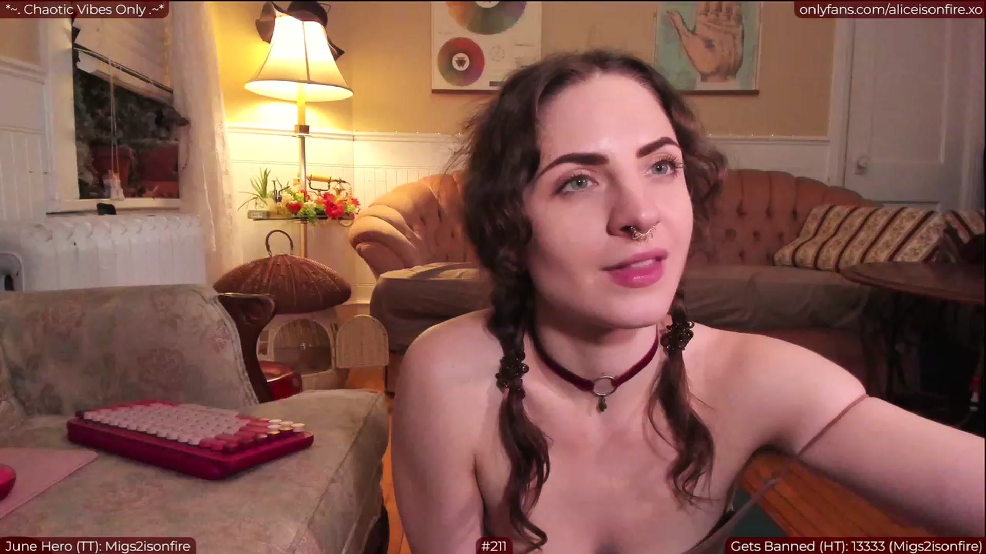 Gallery image thumbnail from aliceisonfire's myfreecams stream on, 06/08/2023, 09:10 image 20 of 20