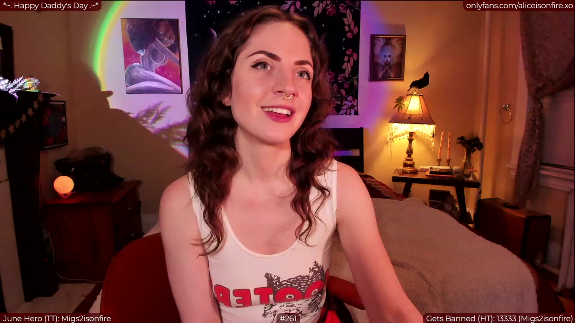 Gallery image thumbnail from aliceisonfire's myfreecams stream on, 06/19/2023, 04:05 image 19 of 20