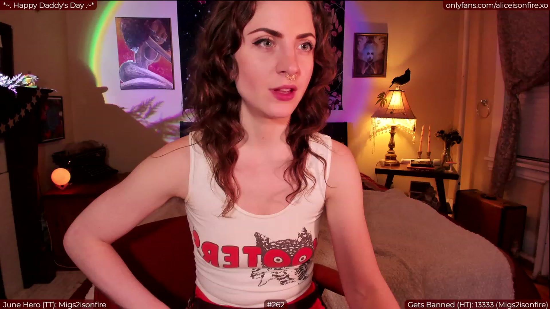 Gallery image thumbnail from aliceisonfire's myfreecams stream on, 06/19/2023, 04:05 image 20 of 20
