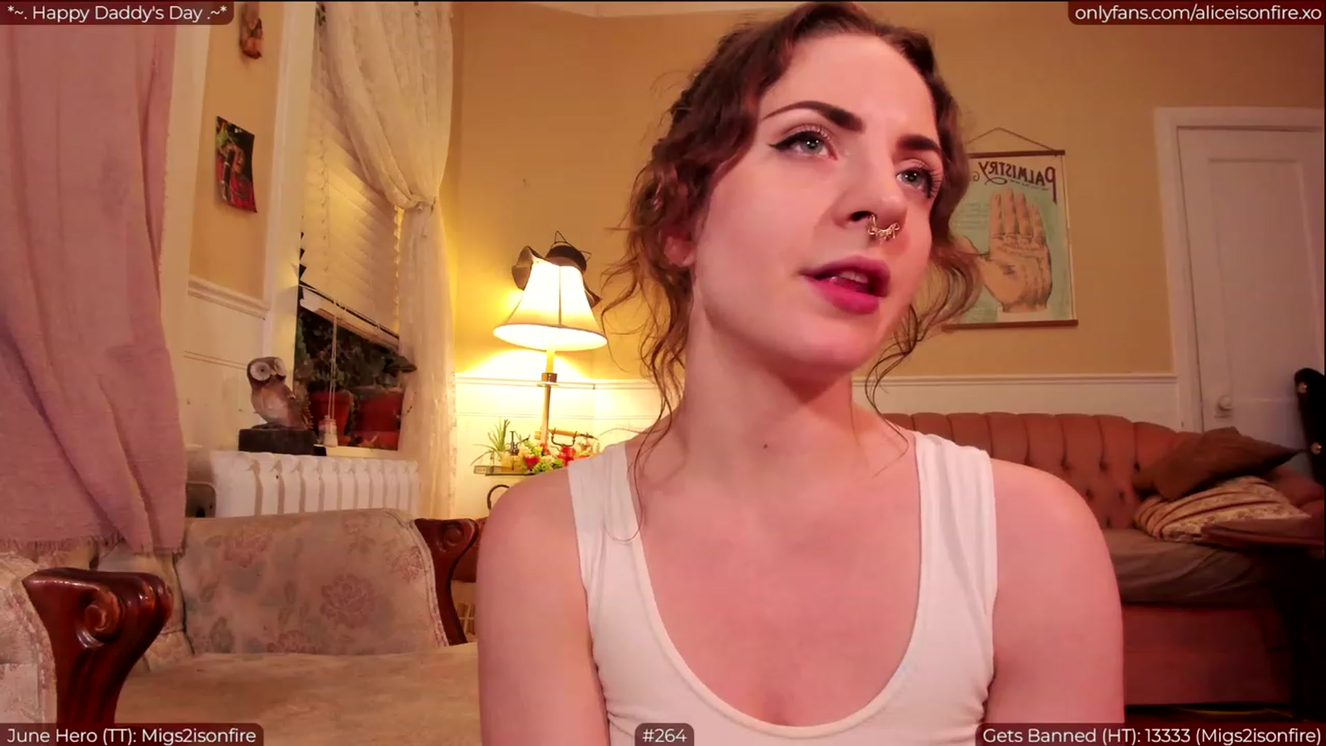 Gallery image thumbnail from aliceisonfire's myfreecams stream on, 06/19/2023, 08:11 image 20 of 20