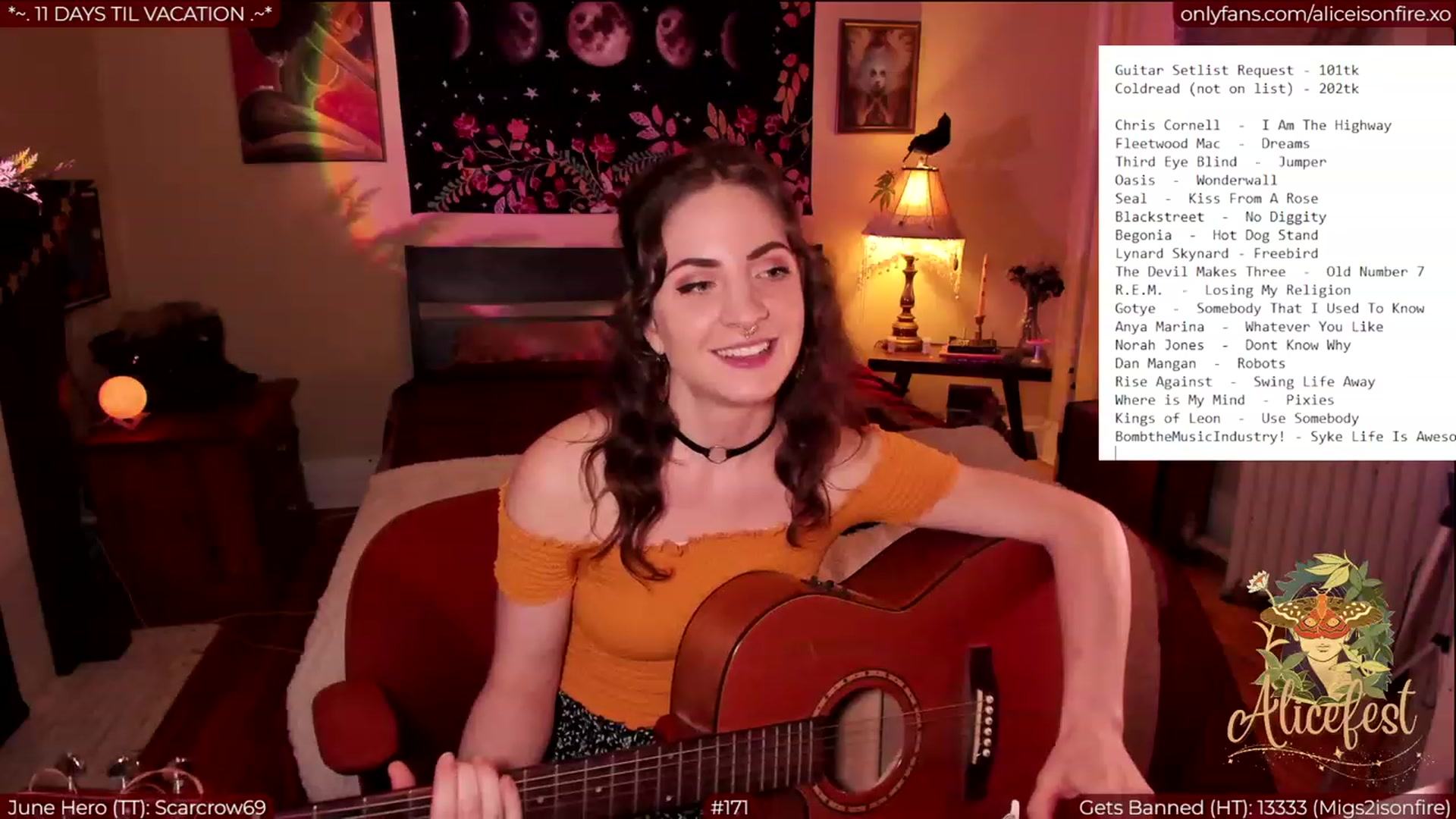 Gallery image thumbnail from aliceisonfire's myfreecams stream on, 06/23/2023, 05:16 image 19 of 20