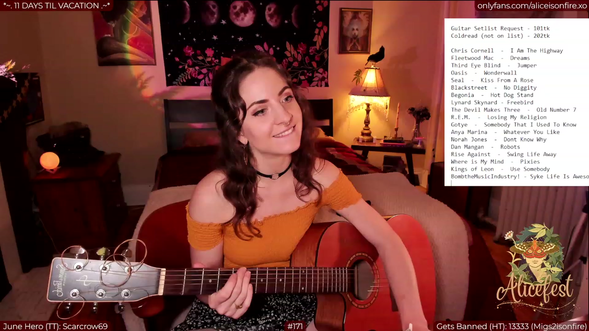 Gallery image thumbnail from aliceisonfire's myfreecams stream on, 06/23/2023, 05:16 image 17 of 20