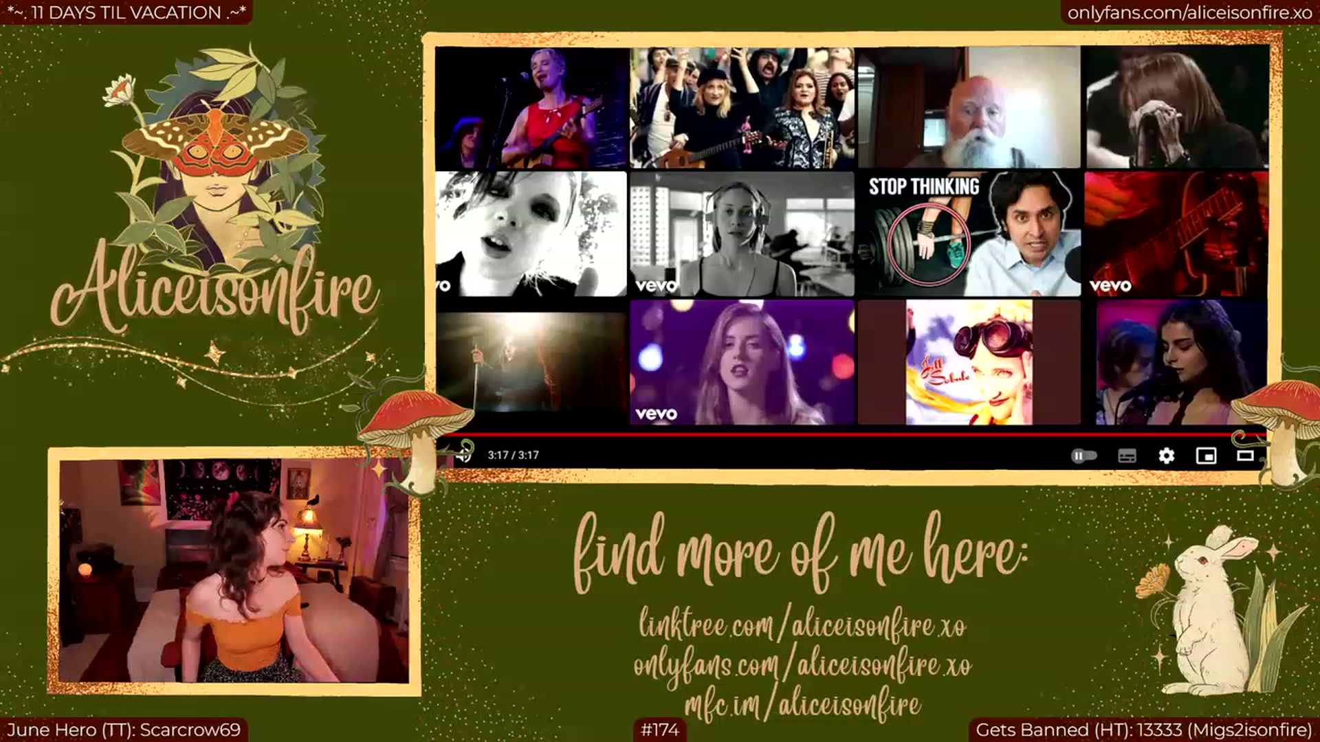 Gallery image thumbnail from aliceisonfire's myfreecams stream on, 06/23/2023, 05:16 image 3 of 20