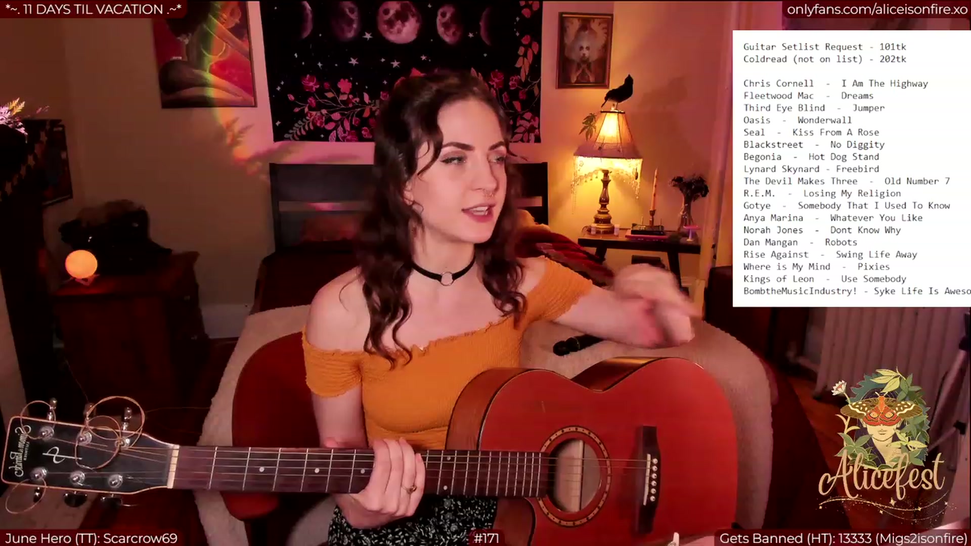 Gallery image thumbnail from aliceisonfire's myfreecams stream on, 06/23/2023, 05:16 image 14 of 20