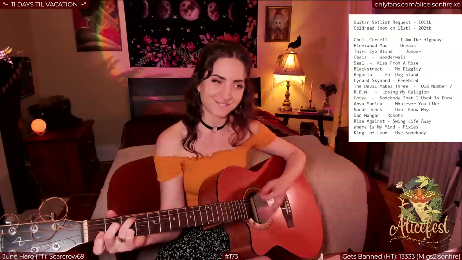 Gallery image thumbnail from aliceisonfire's myfreecams stream on, 06/23/2023, 05:16 image 11 of 20