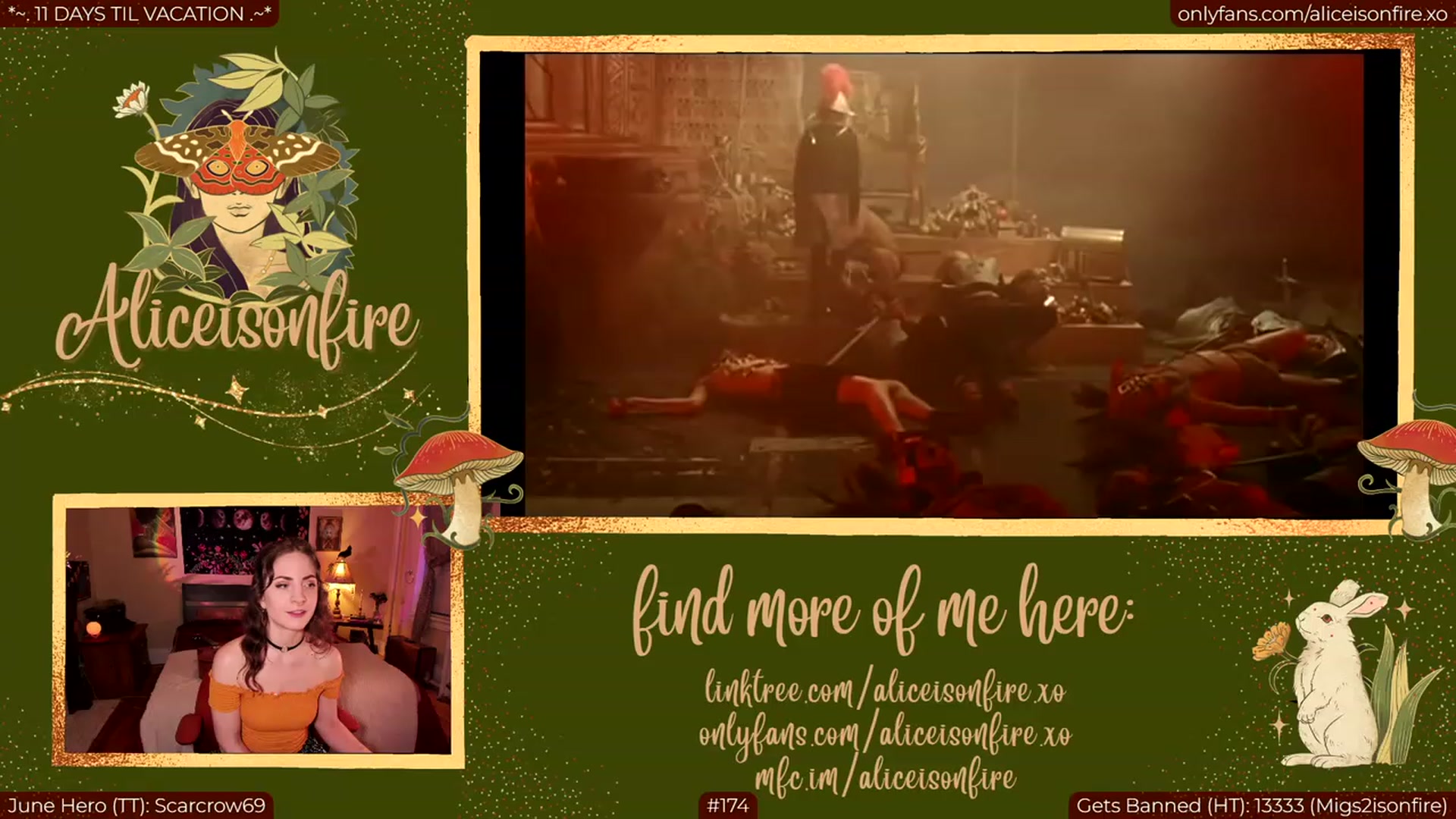 Gallery image thumbnail from aliceisonfire's myfreecams stream on, 06/23/2023, 05:16 image 5 of 20