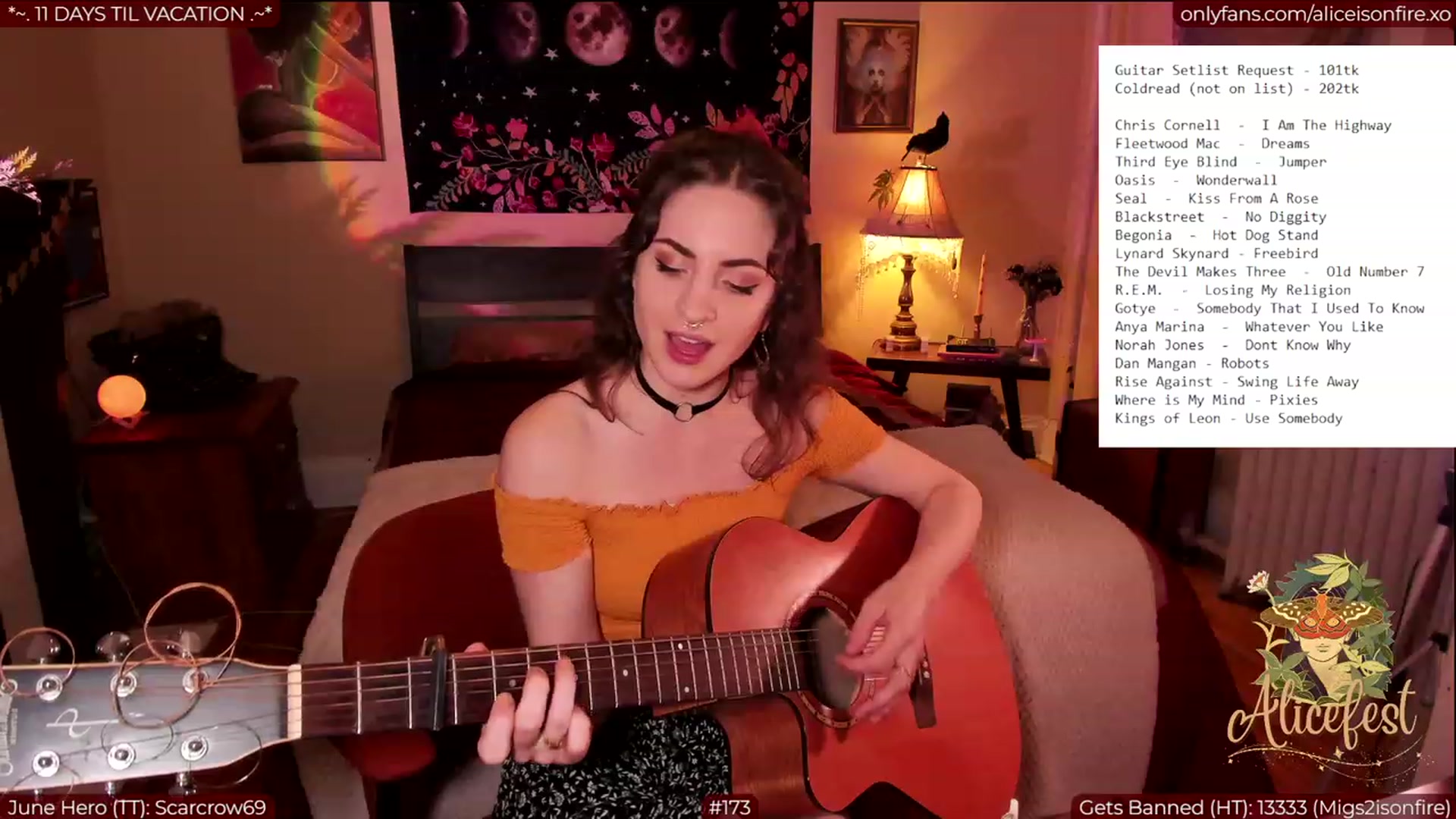 Gallery image thumbnail from aliceisonfire's myfreecams stream on, 06/23/2023, 05:16 image 9 of 20