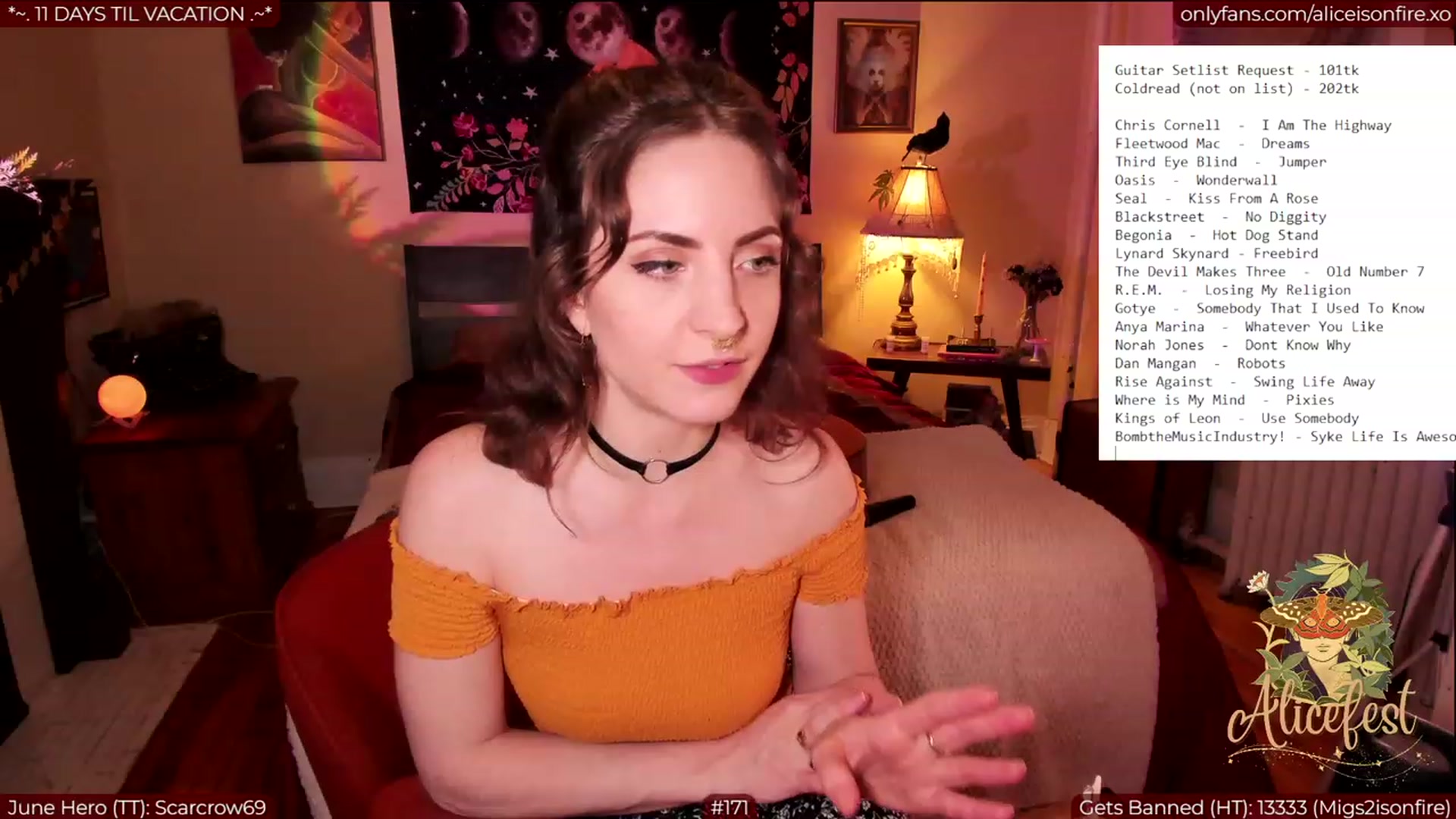 Gallery image thumbnail from aliceisonfire's myfreecams stream on, 06/23/2023, 05:16 image 20 of 20