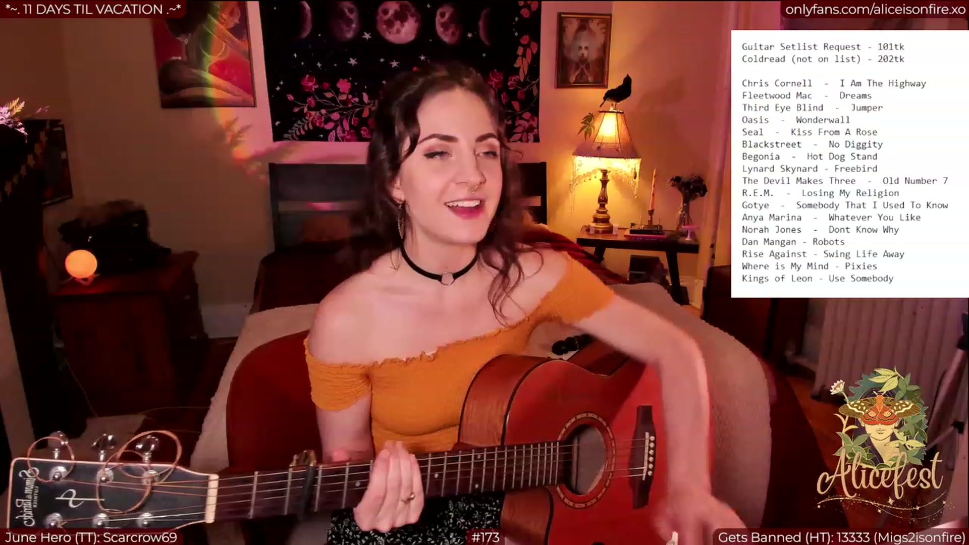 Gallery image thumbnail from aliceisonfire's myfreecams stream on, 06/23/2023, 05:16 image 8 of 20