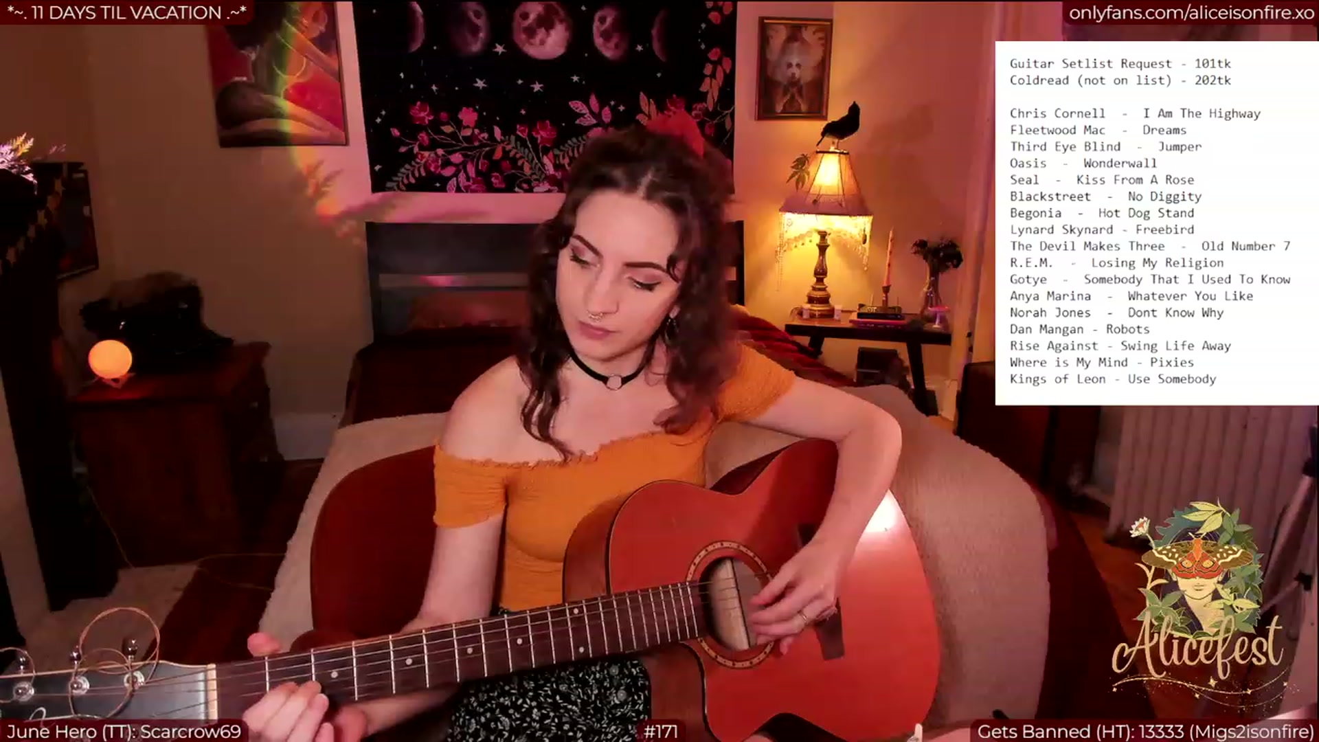 Gallery image thumbnail from aliceisonfire's myfreecams stream on, 06/23/2023, 05:16 image 12 of 20