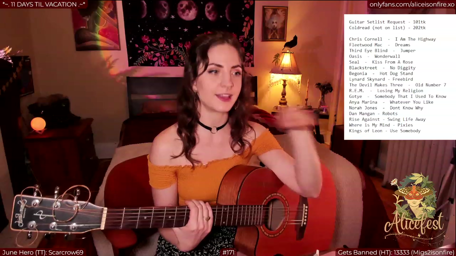 Gallery image thumbnail from aliceisonfire's myfreecams stream on, 06/23/2023, 05:16 image 13 of 20