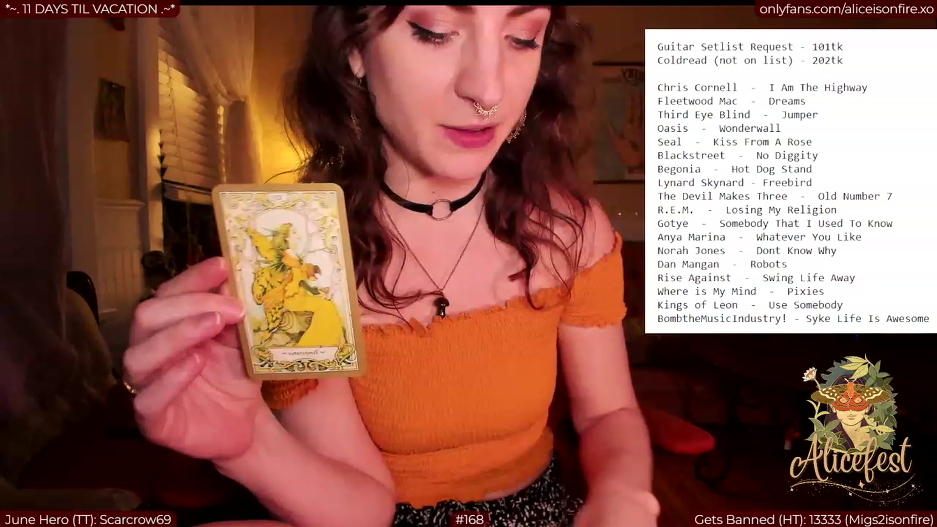 Gallery image thumbnail from aliceisonfire's myfreecams stream on, 06/23/2023, 07:12 image 13 of 20
