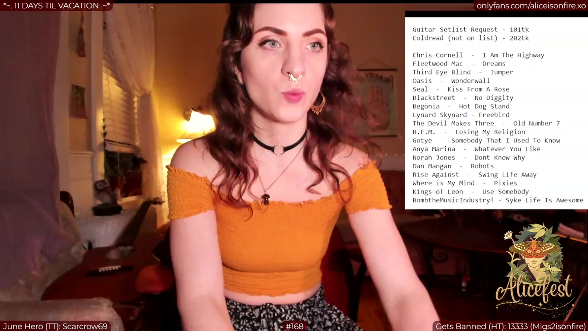 Gallery image thumbnail from aliceisonfire's myfreecams stream on, 06/23/2023, 07:12 image 7 of 20