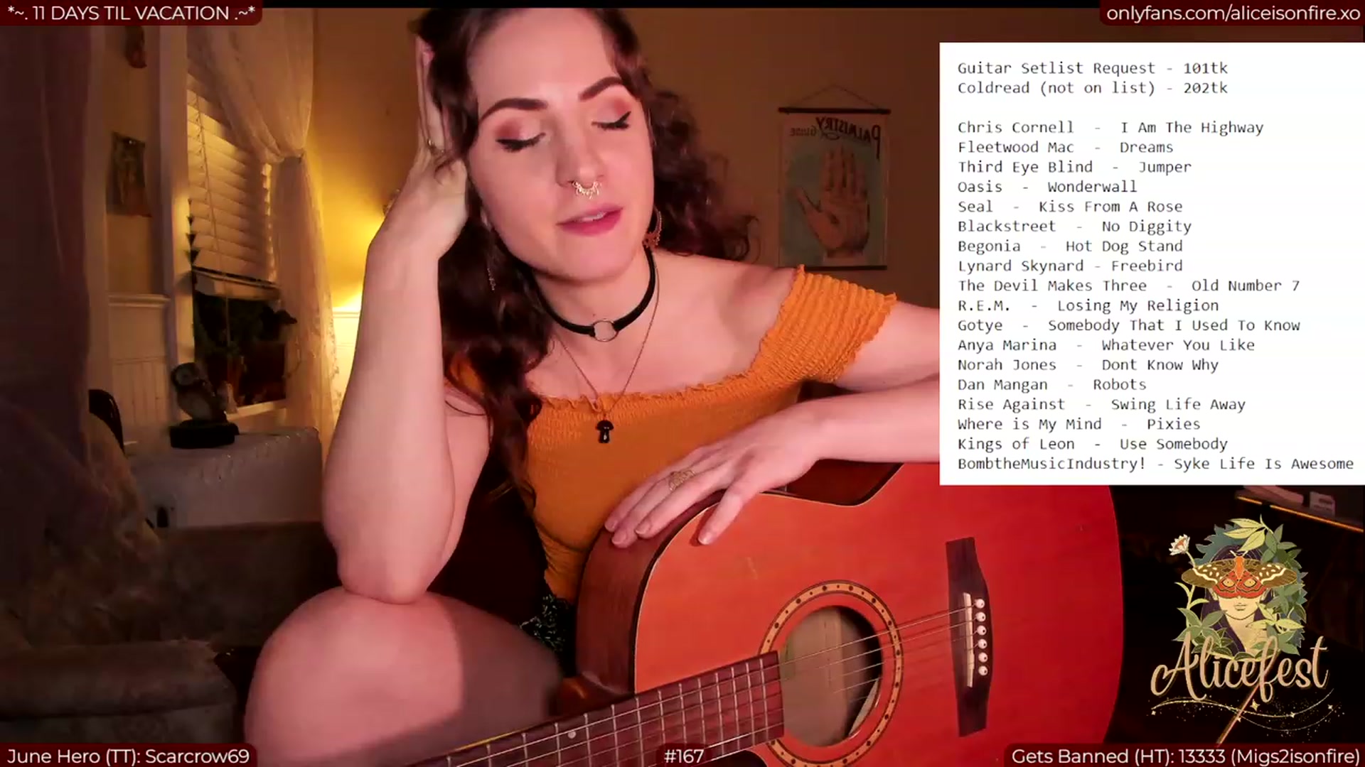 Gallery image thumbnail from aliceisonfire's myfreecams stream on, 06/23/2023, 07:12 image 20 of 20