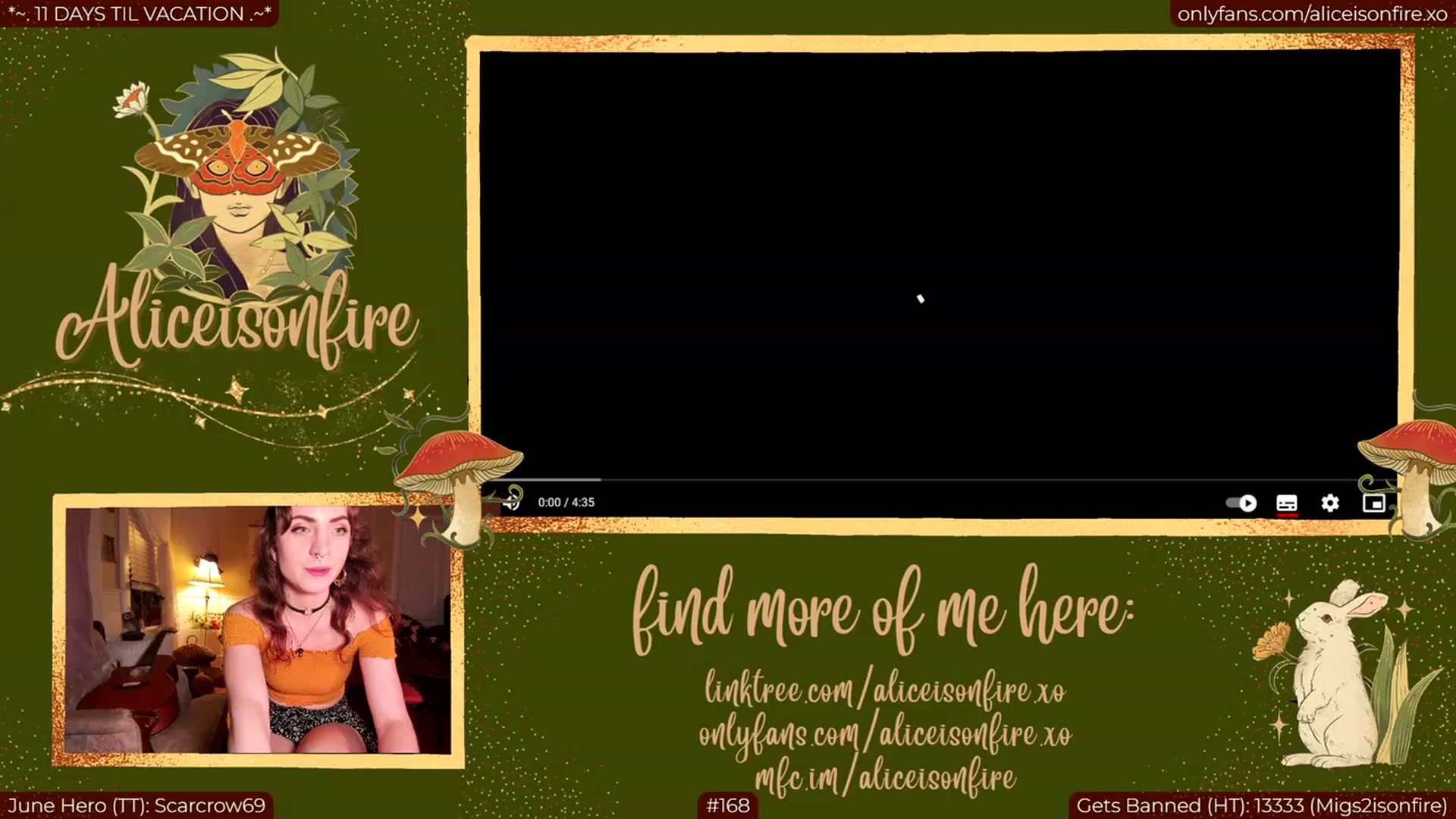 Gallery image thumbnail from aliceisonfire's myfreecams stream on, 06/23/2023, 07:12 image 15 of 20