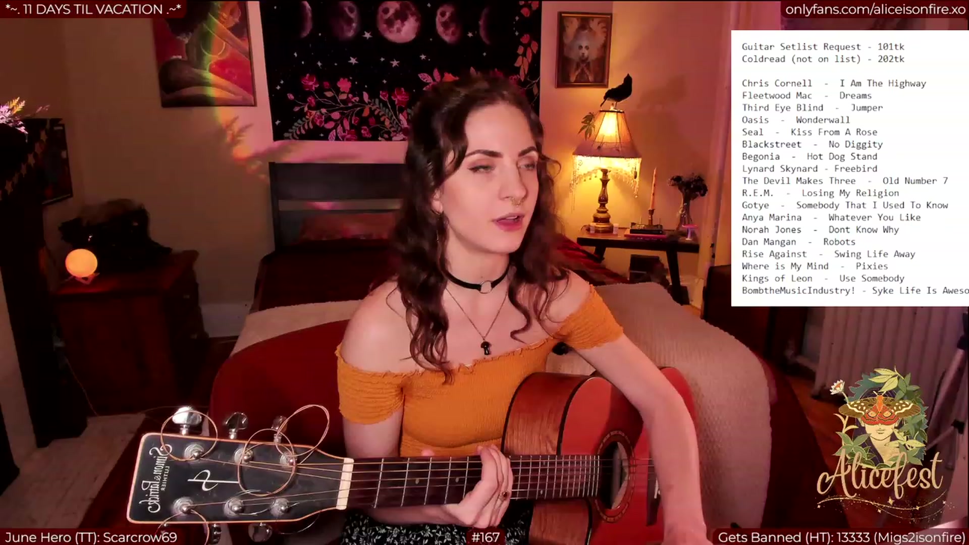 Gallery image thumbnail from aliceisonfire's myfreecams stream on, 06/23/2023, 07:12 image 2 of 20