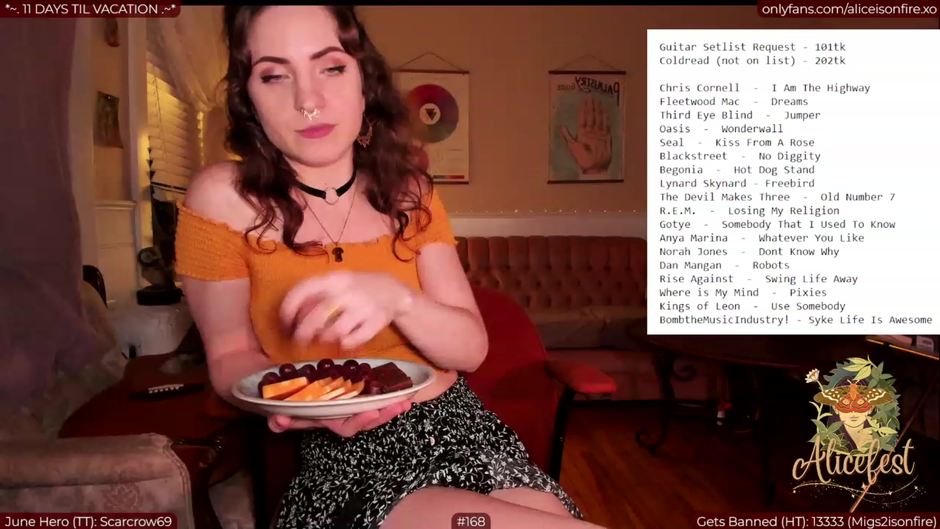 Gallery image thumbnail from aliceisonfire's myfreecams stream on, 06/23/2023, 07:12 image 10 of 20