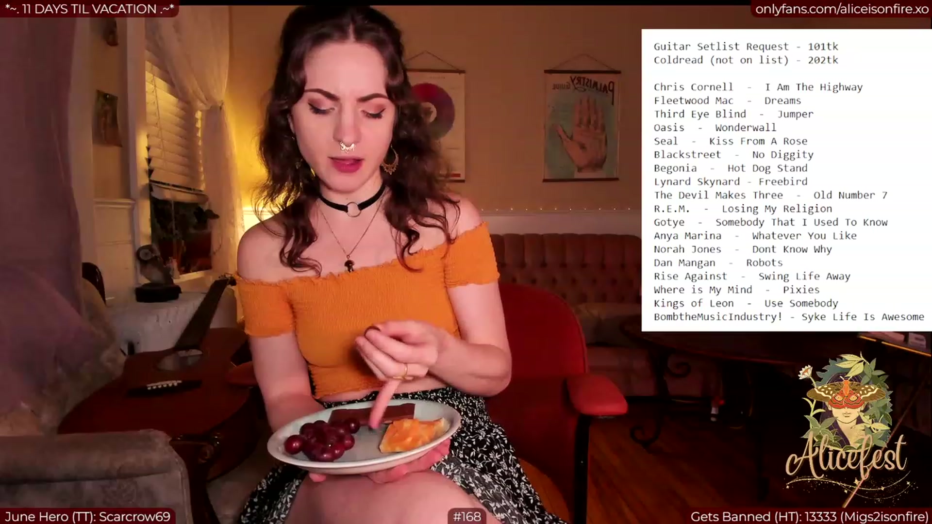 Gallery image thumbnail from aliceisonfire's myfreecams stream on, 06/23/2023, 07:12 image 11 of 20