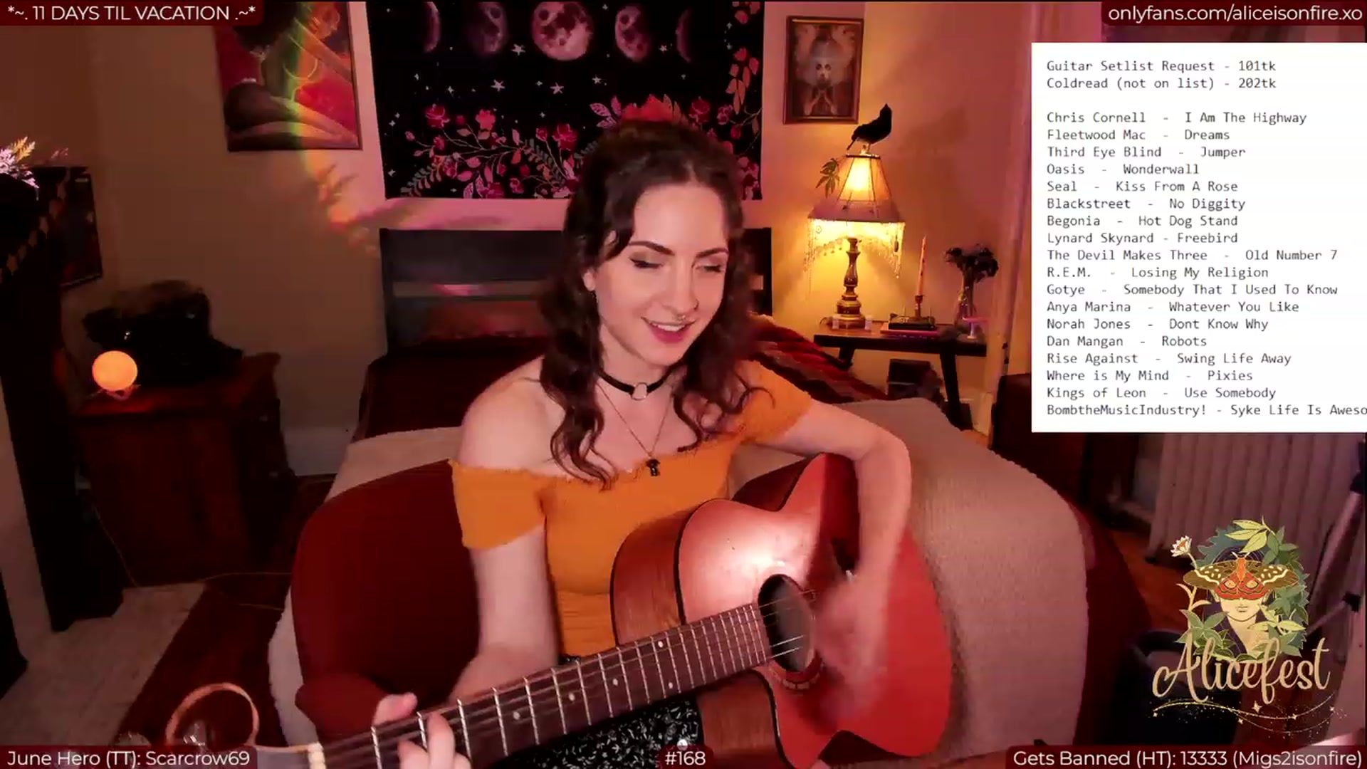 Gallery image thumbnail from aliceisonfire's myfreecams stream on, 06/23/2023, 07:12 image 3 of 20