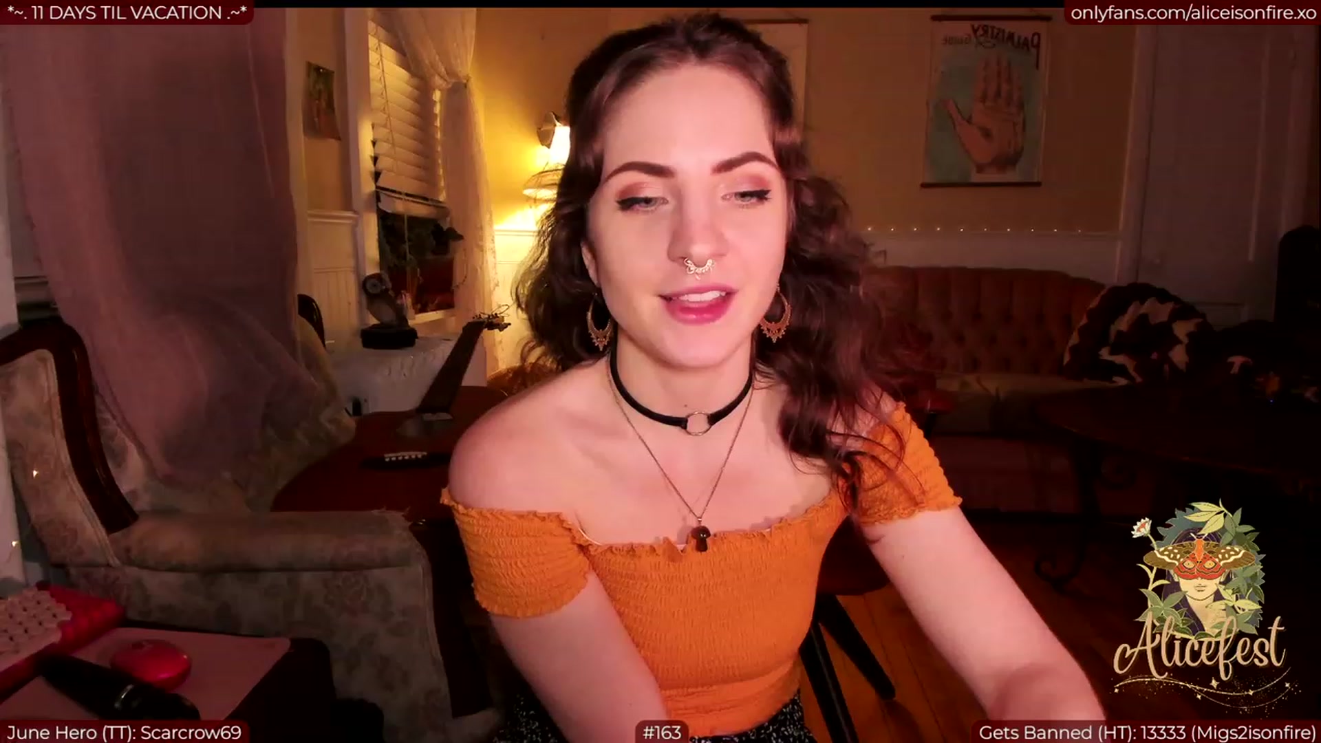 Gallery image thumbnail from aliceisonfire's myfreecams stream on, 06/23/2023, 08:09 image 20 of 20