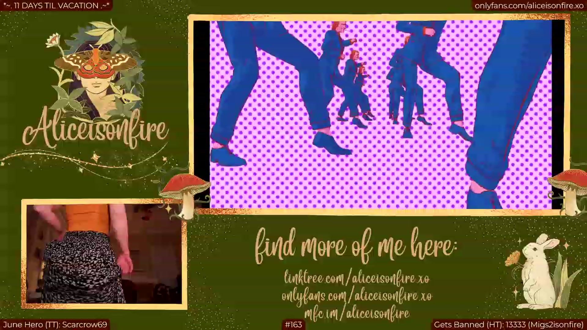 Gallery image thumbnail from aliceisonfire's myfreecams stream on, 06/23/2023, 08:09 image 9 of 20