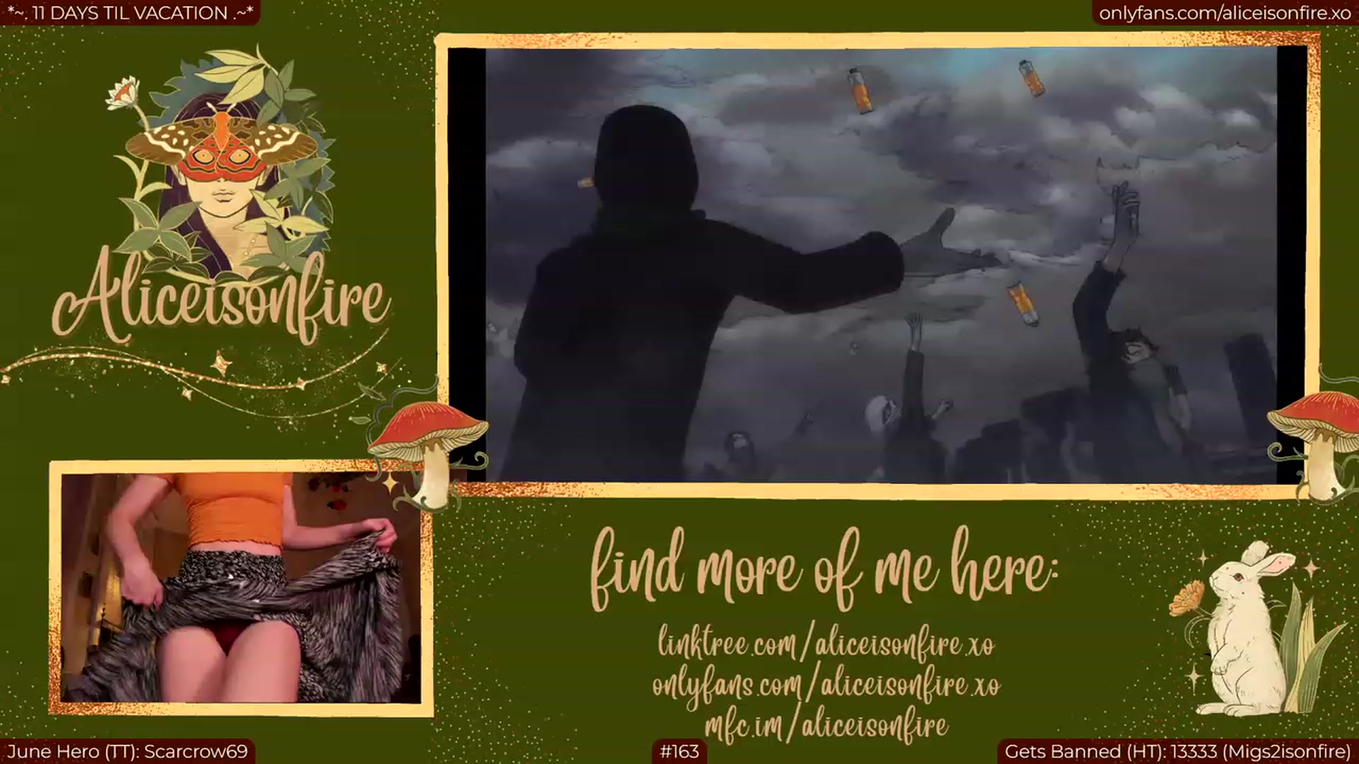 Gallery image thumbnail from aliceisonfire's myfreecams stream on, 06/23/2023, 08:09 image 3 of 20