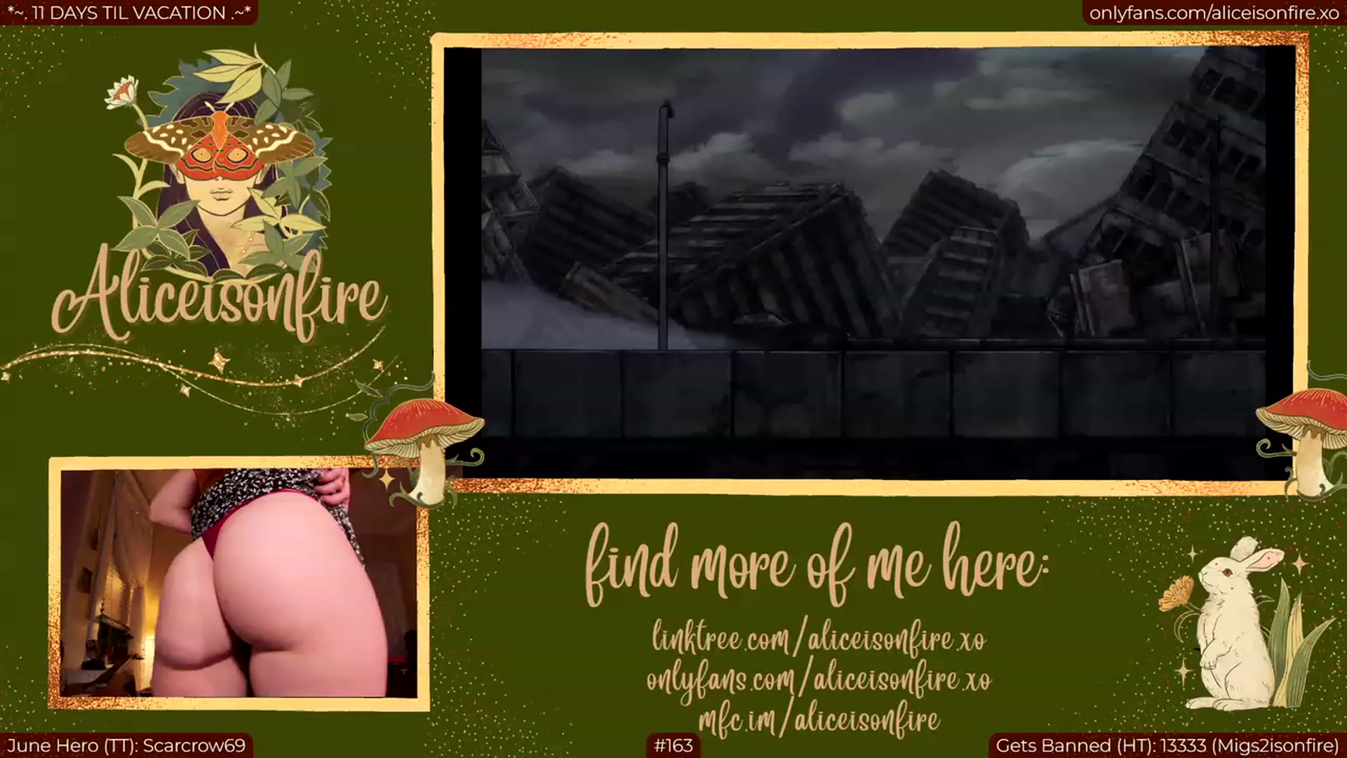 Gallery image thumbnail from aliceisonfire's myfreecams stream on, 06/23/2023, 08:09 image 1 of 20