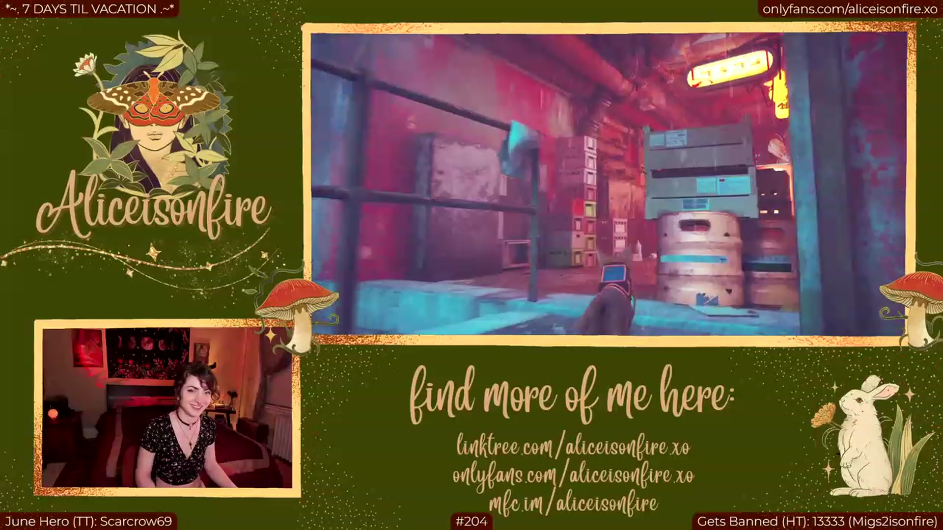 Gallery image thumbnail from aliceisonfire's myfreecams stream on, 06/27/2023, 05:00 image 20 of 20