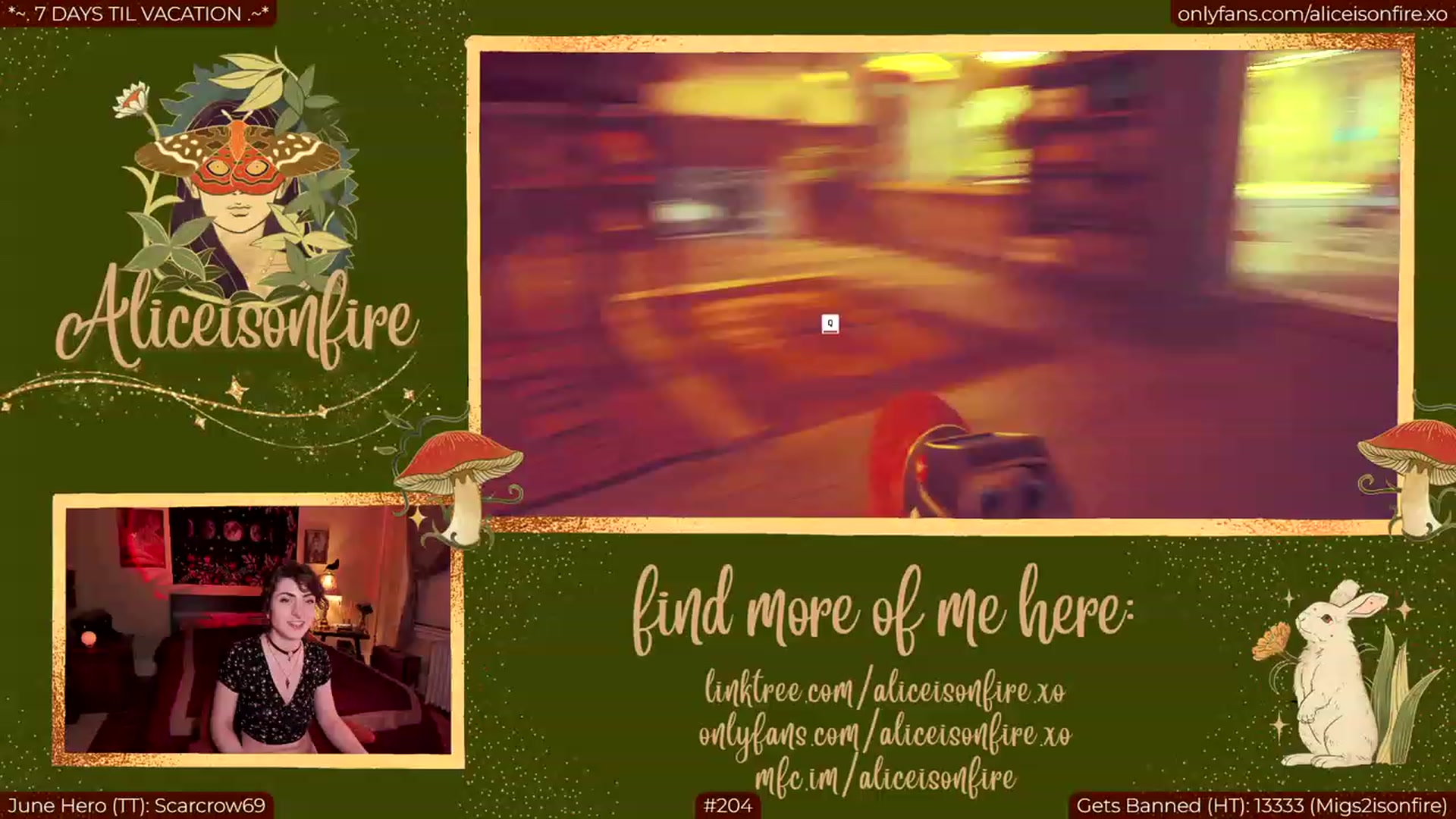 Gallery image thumbnail from aliceisonfire's myfreecams stream on, 06/27/2023, 05:00 image 8 of 20