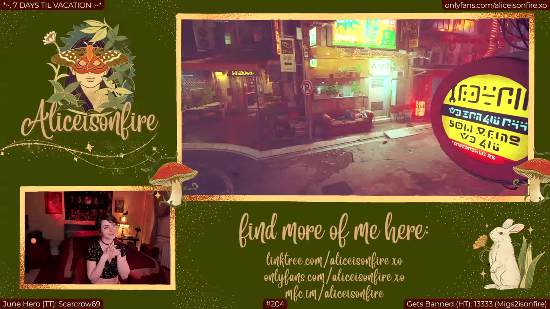 Gallery image thumbnail from aliceisonfire's myfreecams stream on, 06/27/2023, 05:00 image 6 of 20