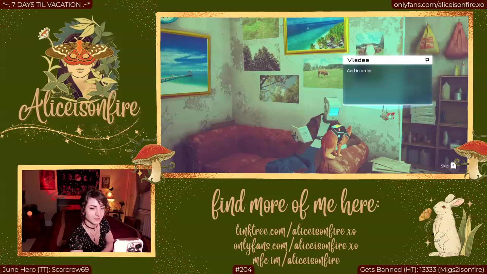 Gallery image thumbnail from aliceisonfire's myfreecams stream on, 06/27/2023, 05:00 image 5 of 20