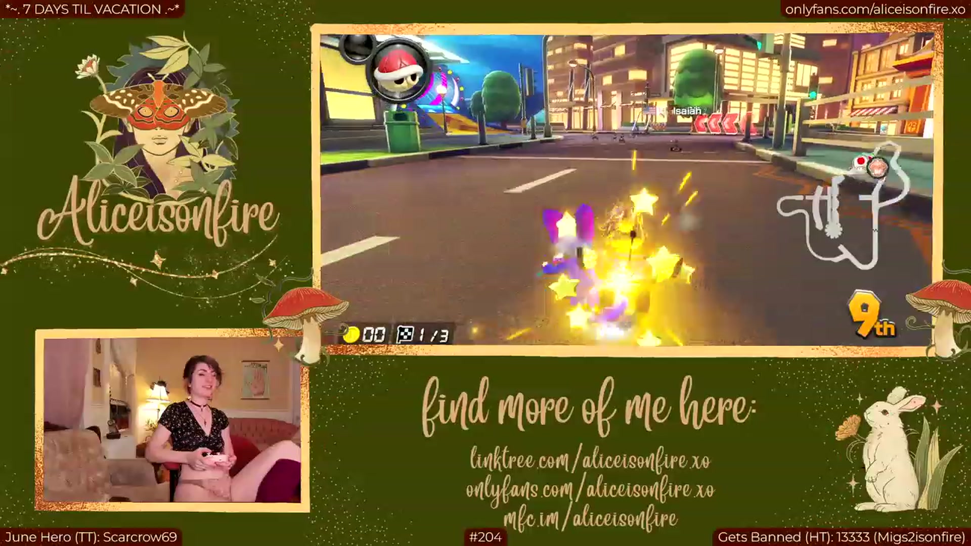 Gallery image thumbnail from aliceisonfire's myfreecams stream on, 06/27/2023, 06:19 image 20 of 20