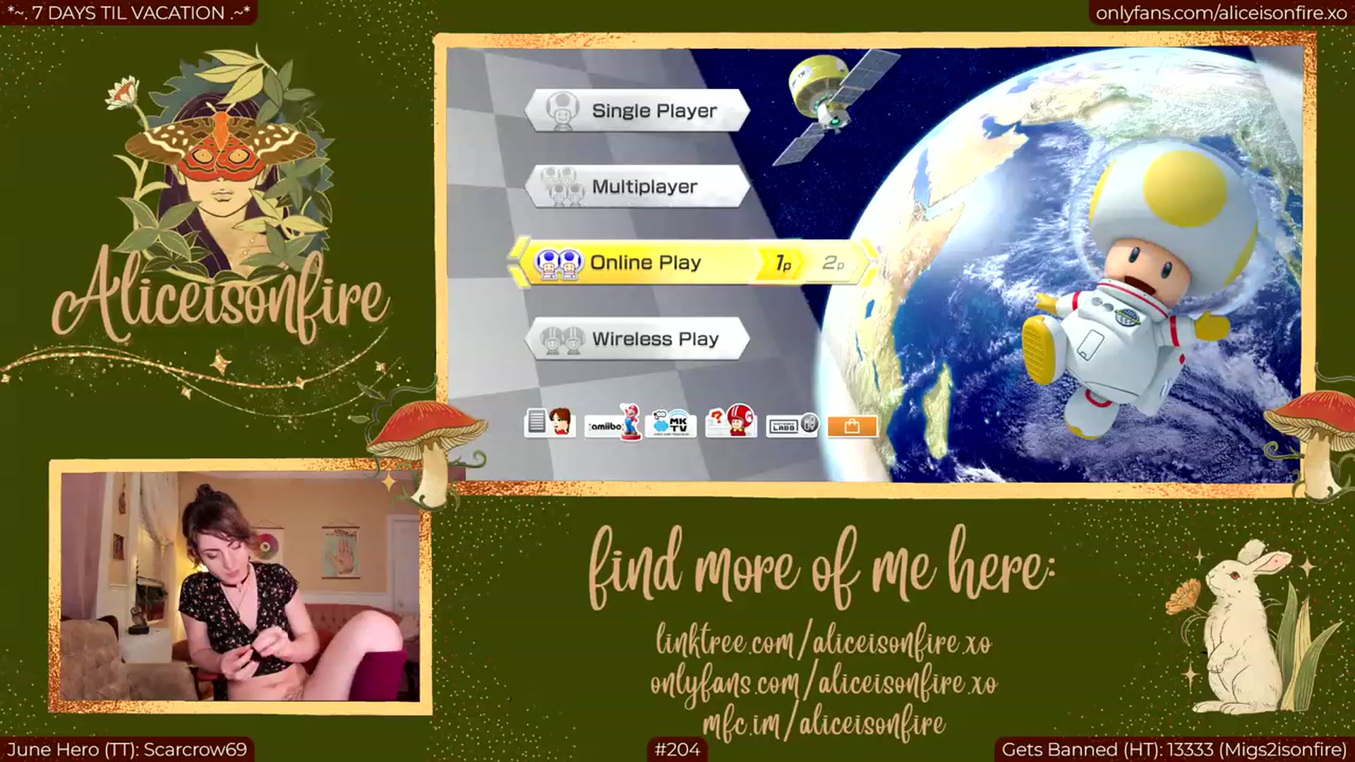 Gallery image thumbnail from aliceisonfire's myfreecams stream on, 06/27/2023, 06:19 image 17 of 20