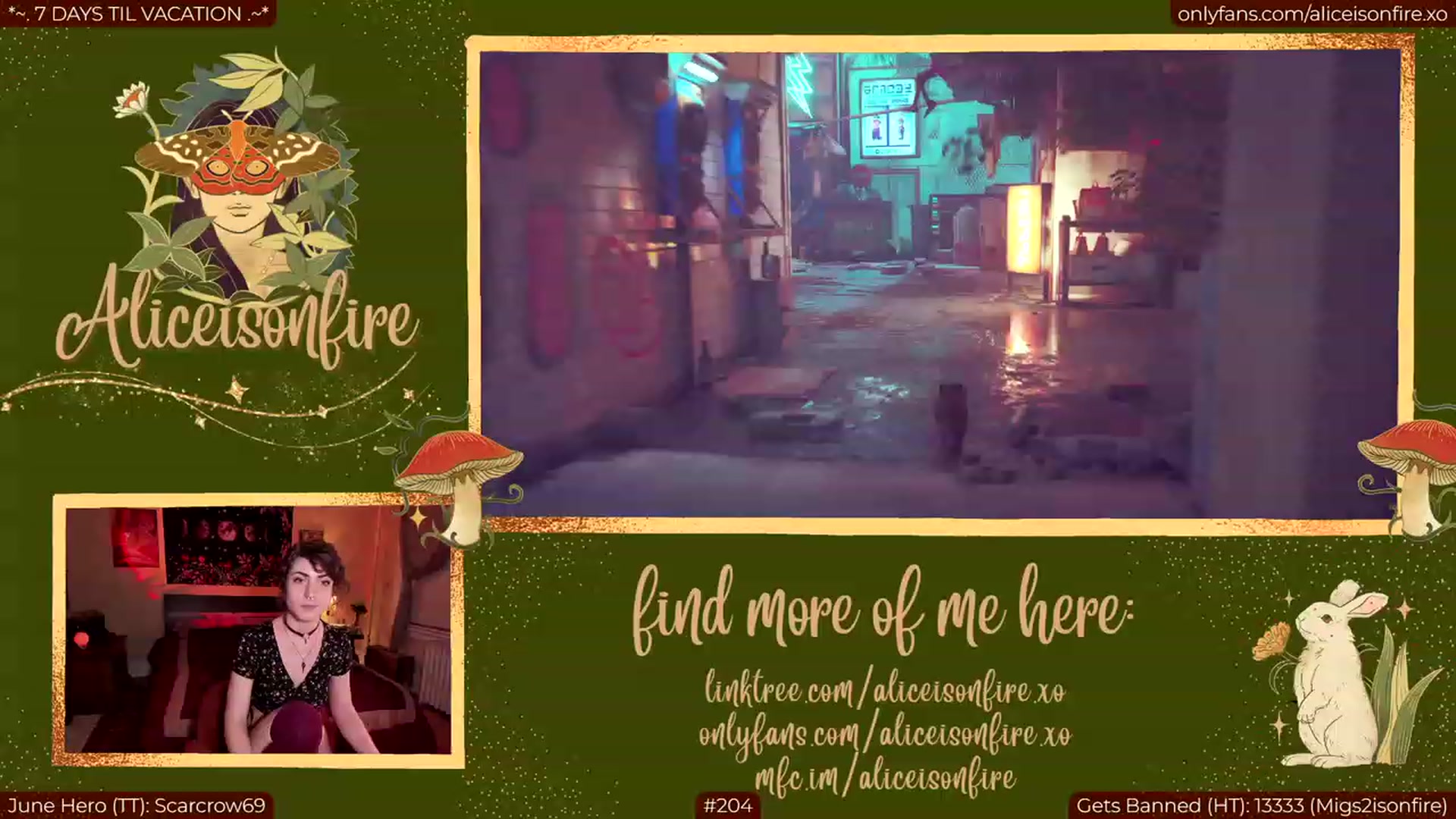 Gallery image thumbnail from aliceisonfire's myfreecams stream on, 06/27/2023, 06:19 image 4 of 20