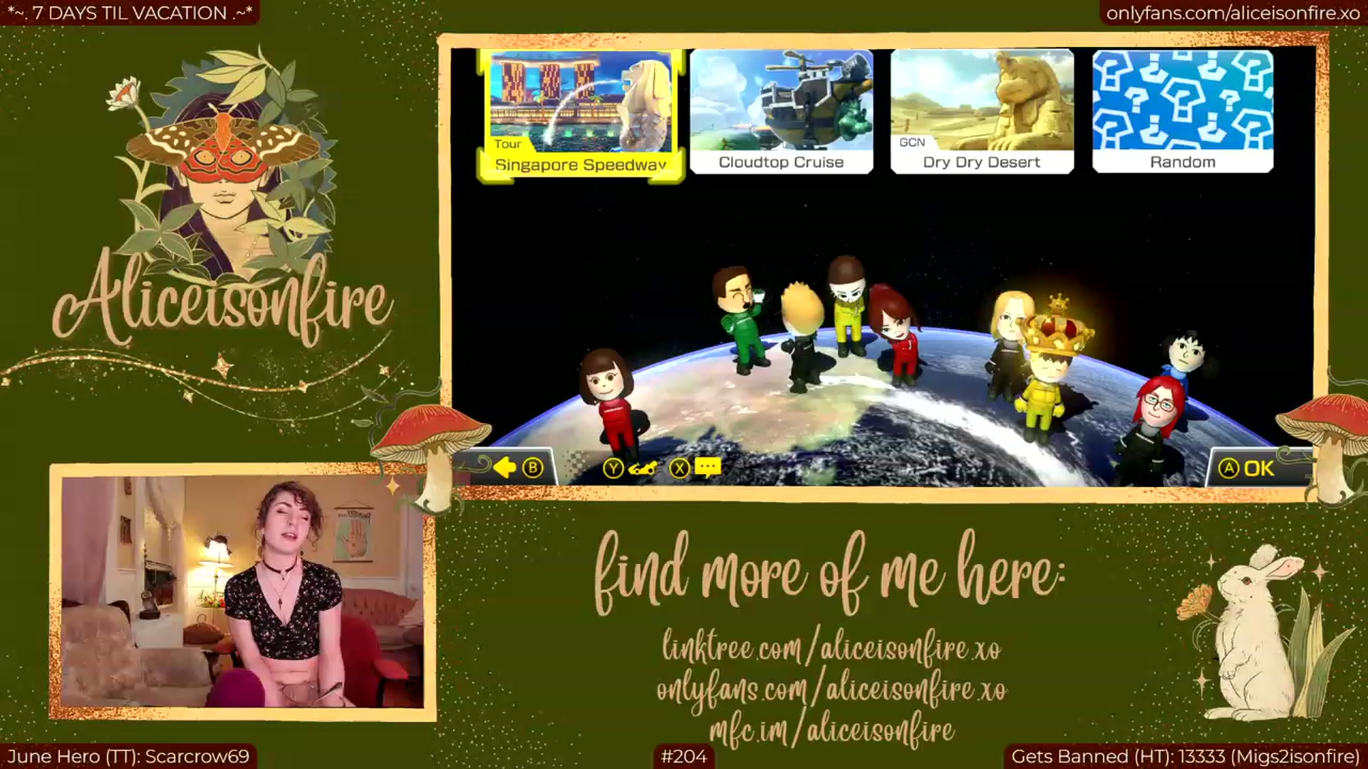 Gallery image thumbnail from aliceisonfire's myfreecams stream on, 06/27/2023, 07:05 image 3 of 20