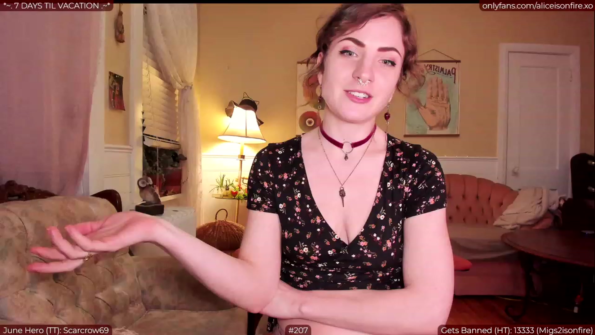 Gallery image thumbnail from aliceisonfire's myfreecams stream on, 06/27/2023, 07:29 image 16 of 20