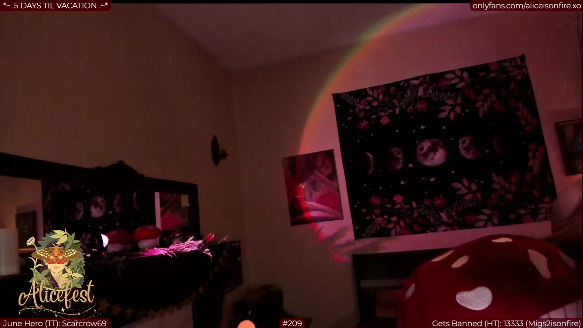 Gallery image thumbnail from aliceisonfire's myfreecams stream on, 06/29/2023, 09:06 image 1 of 20
