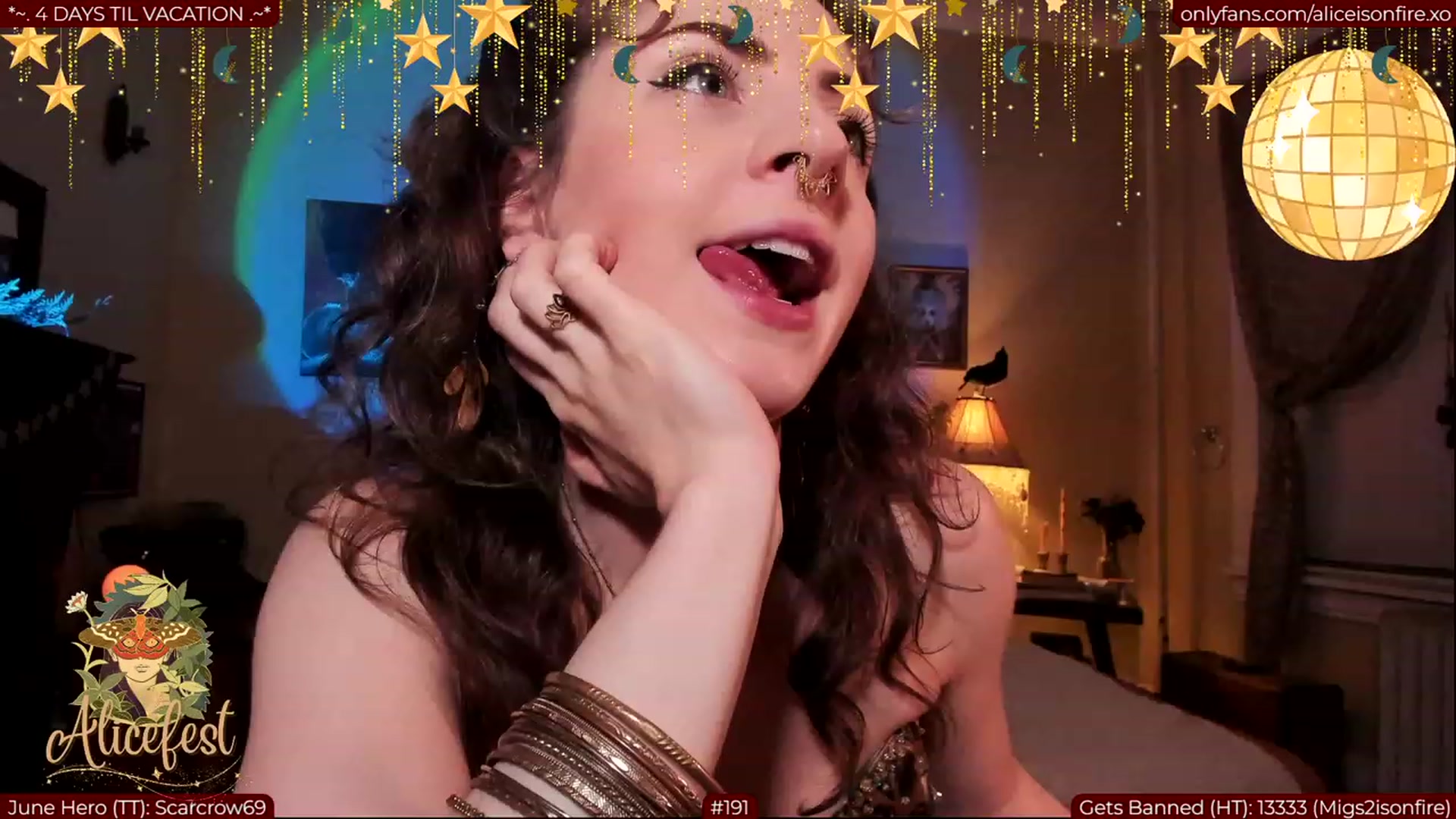 Gallery image thumbnail from aliceisonfire's myfreecams stream on, 06/30/2023, 05:36 image 14 of 20