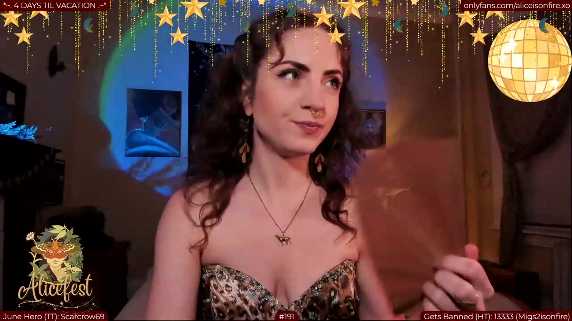 Gallery image thumbnail from aliceisonfire's myfreecams stream on, 06/30/2023, 05:36 image 3 of 20