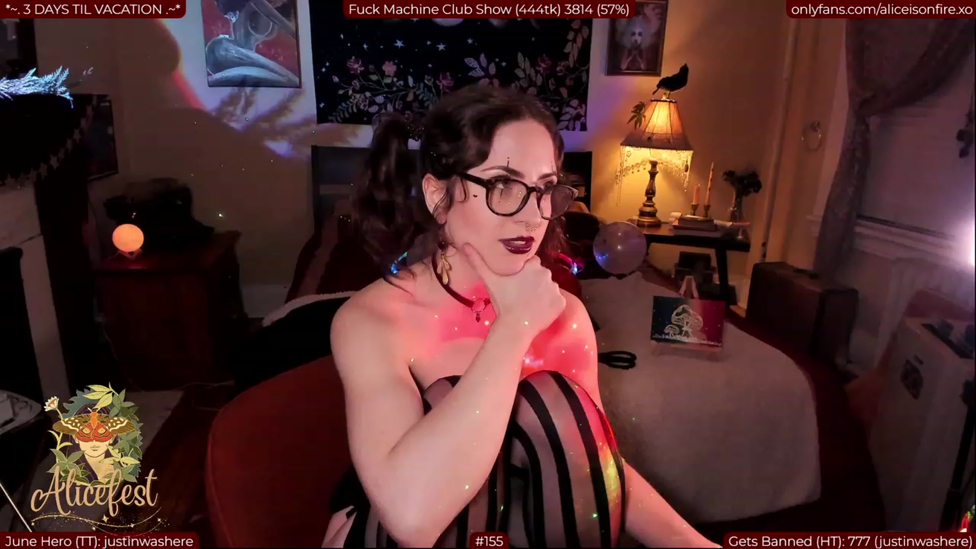 Gallery image thumbnail from aliceisonfire's myfreecams stream on, 07/01/2023, 09:22 image 17 of 20