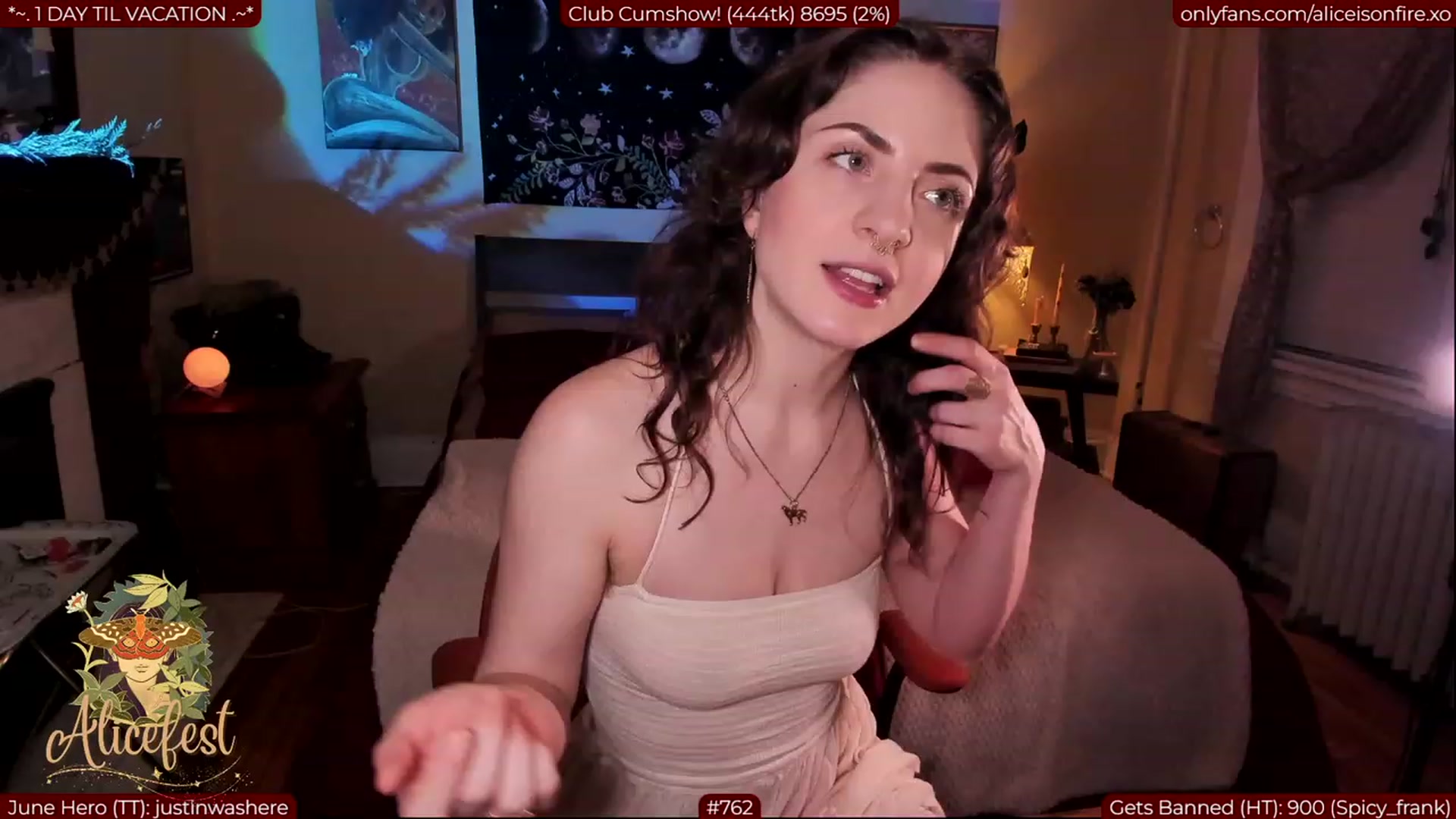 Gallery image thumbnail from aliceisonfire's myfreecams stream on, 07/03/2023, 02:56 image 8 of 20