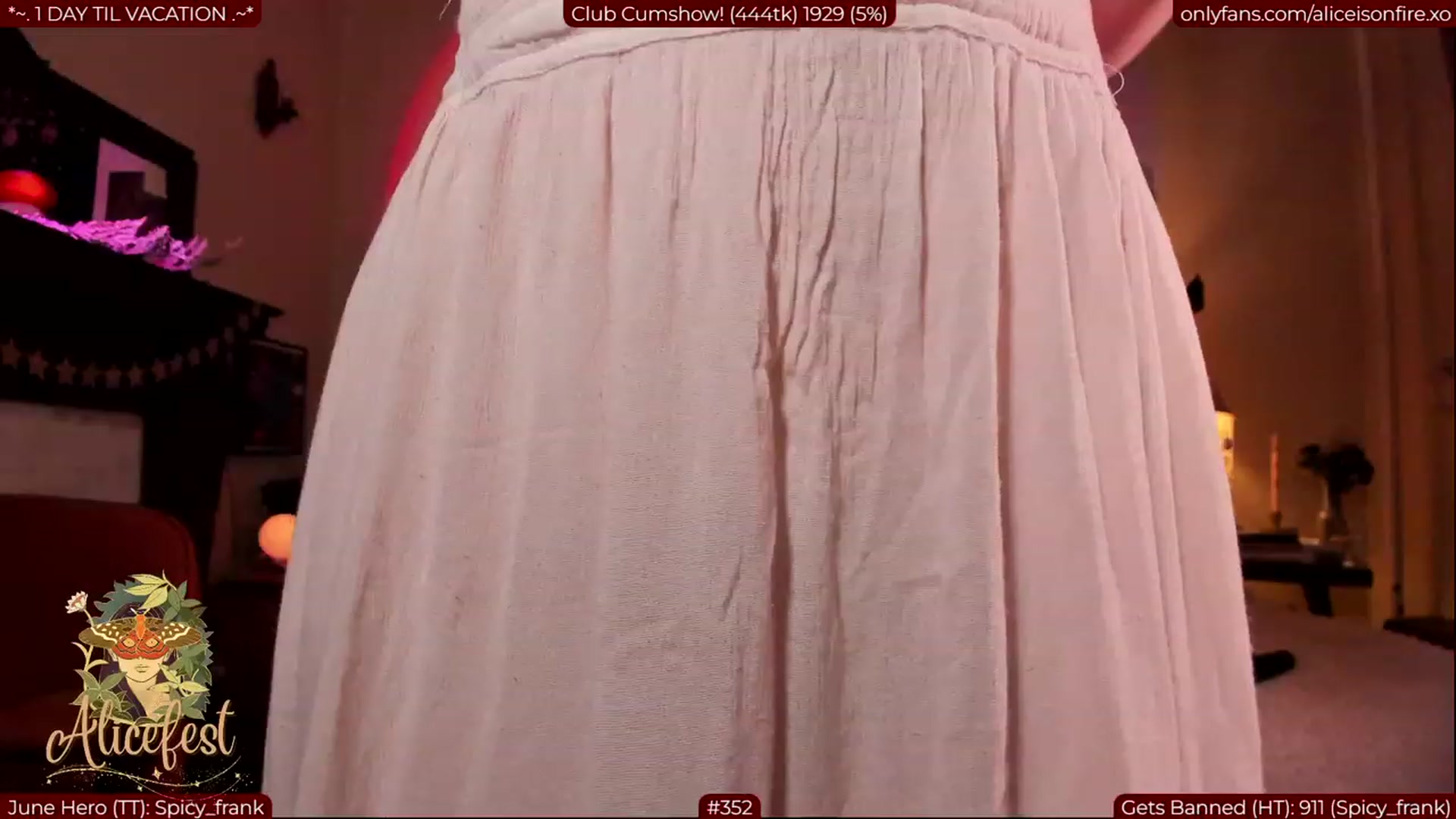 Gallery image thumbnail from aliceisonfire's myfreecams stream on, 07/03/2023, 05:13 image 16 of 20