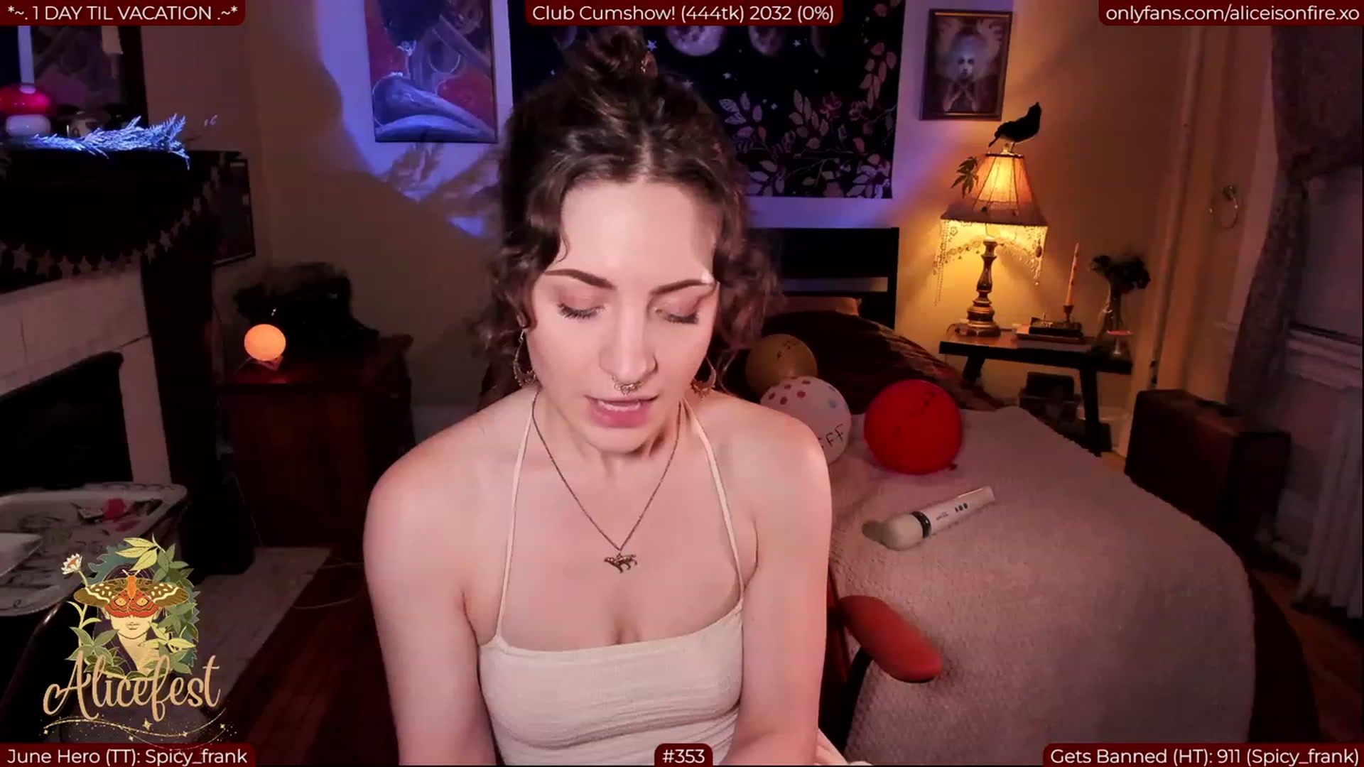 Gallery image thumbnail from aliceisonfire's myfreecams stream on, 07/03/2023, 05:13 image 14 of 20