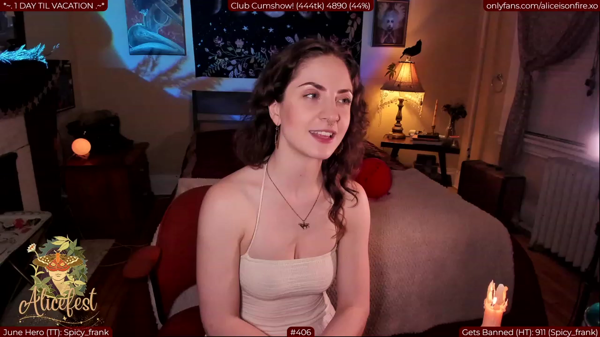 Gallery image thumbnail from aliceisonfire's myfreecams stream on, 07/03/2023, 05:13 image 3 of 20