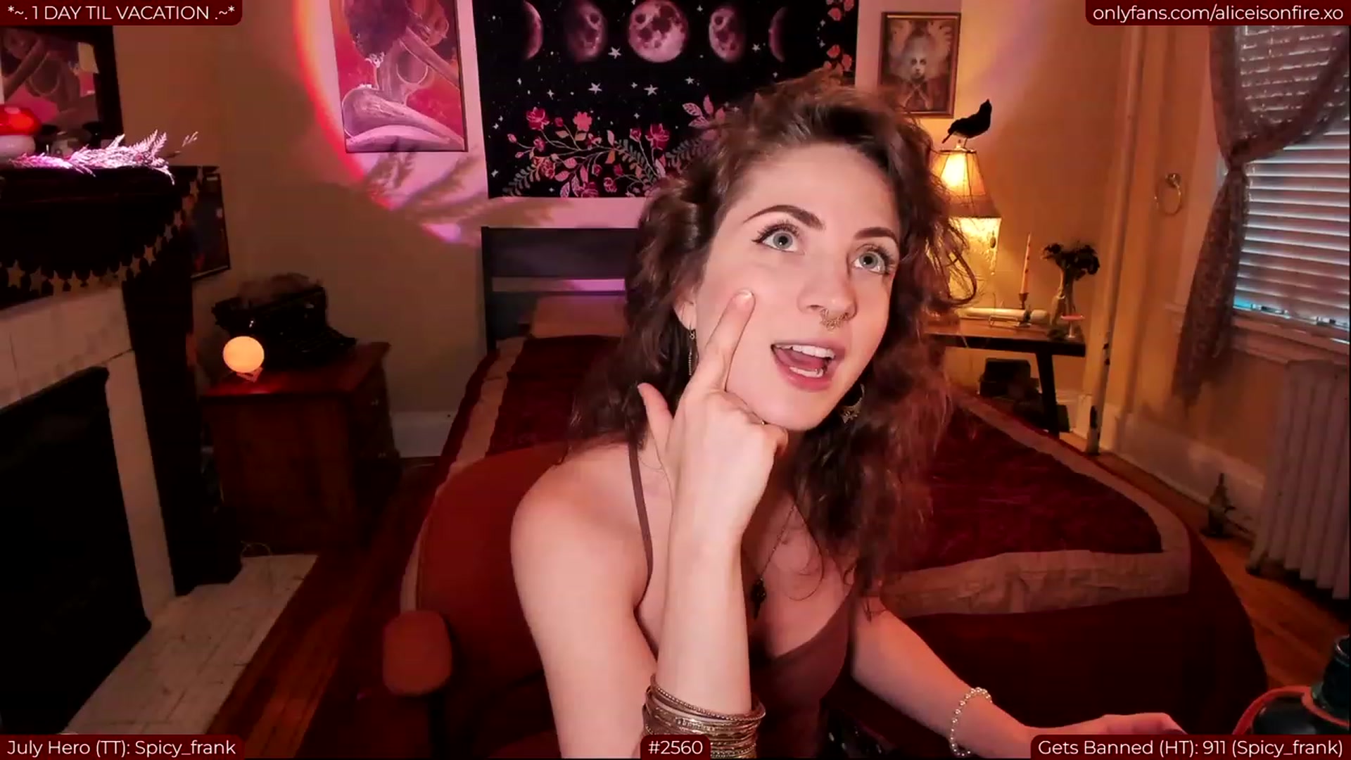 Gallery image thumbnail from aliceisonfire's myfreecams stream on, 07/31/2023, 01:36 image 15 of 20