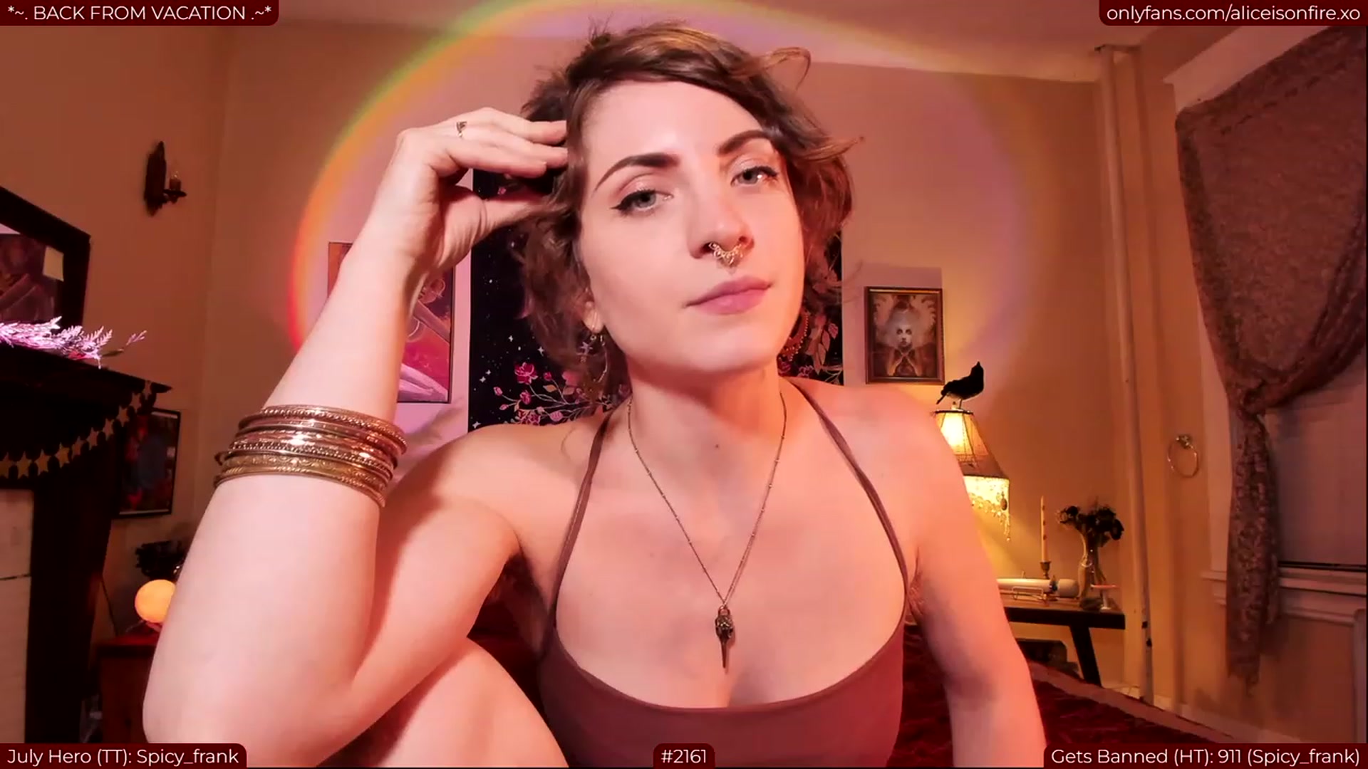 Gallery image thumbnail from aliceisonfire's myfreecams stream on, 07/31/2023, 04:22 image 19 of 20