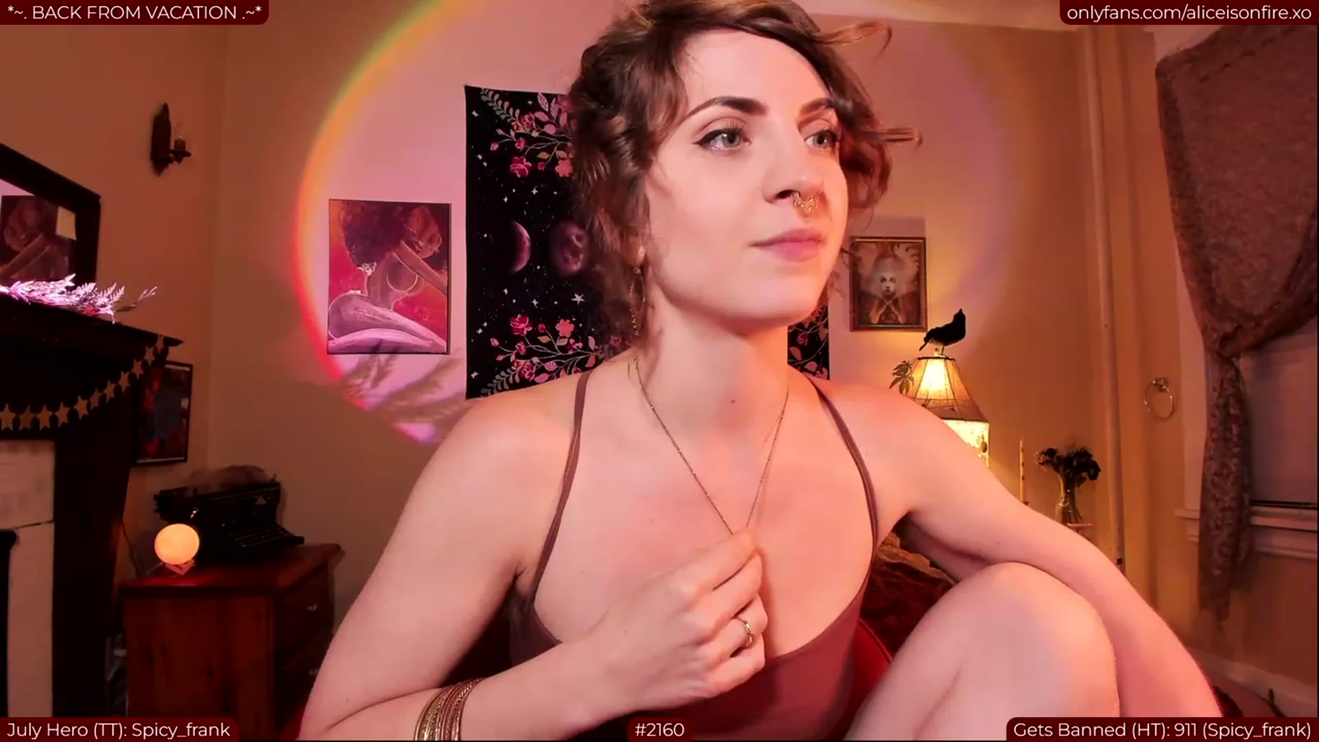 Gallery image thumbnail from aliceisonfire's myfreecams stream on, 07/31/2023, 04:22 image 18 of 20