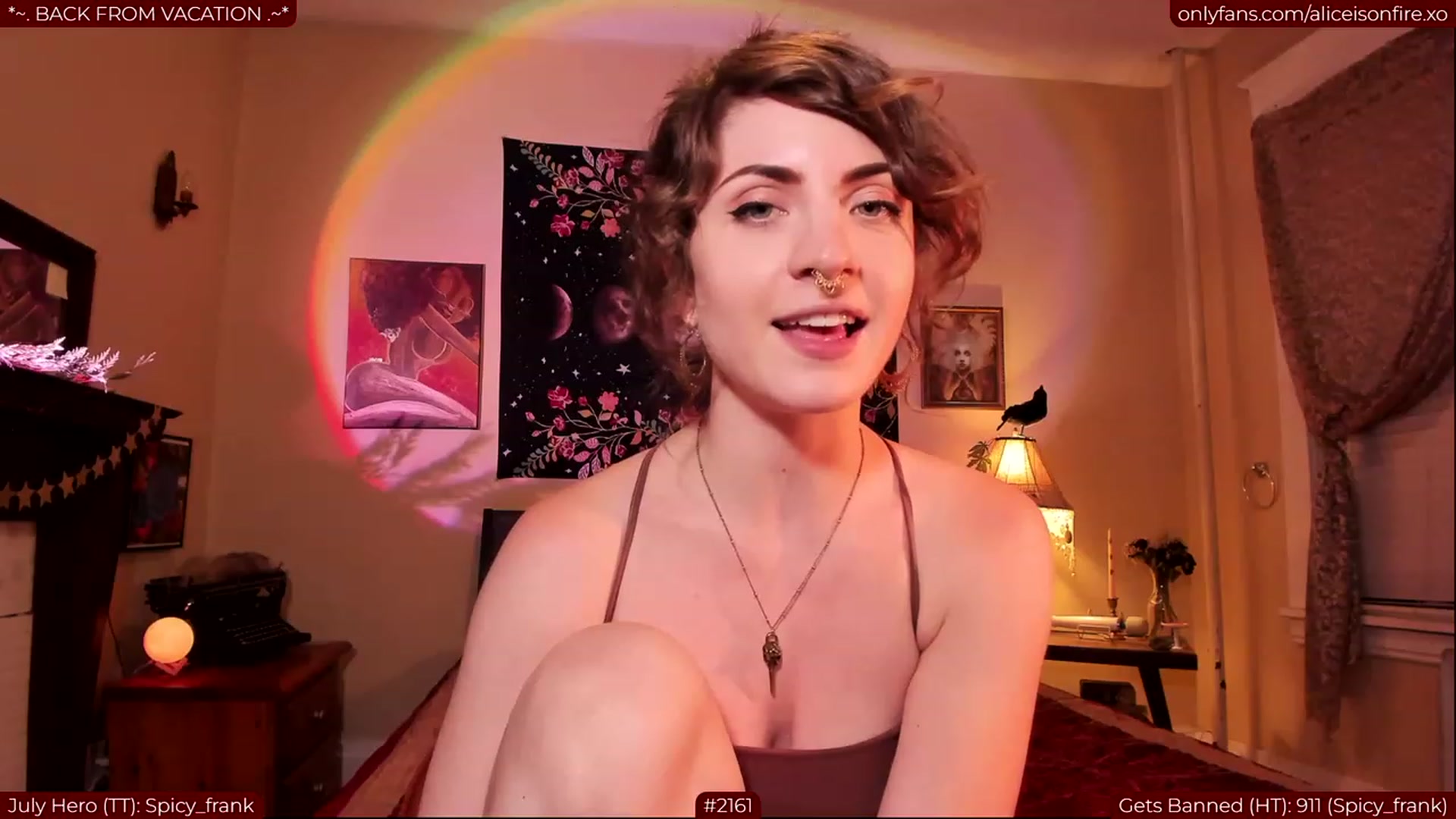 Gallery image thumbnail from aliceisonfire's myfreecams stream on, 07/31/2023, 04:22 image 20 of 20